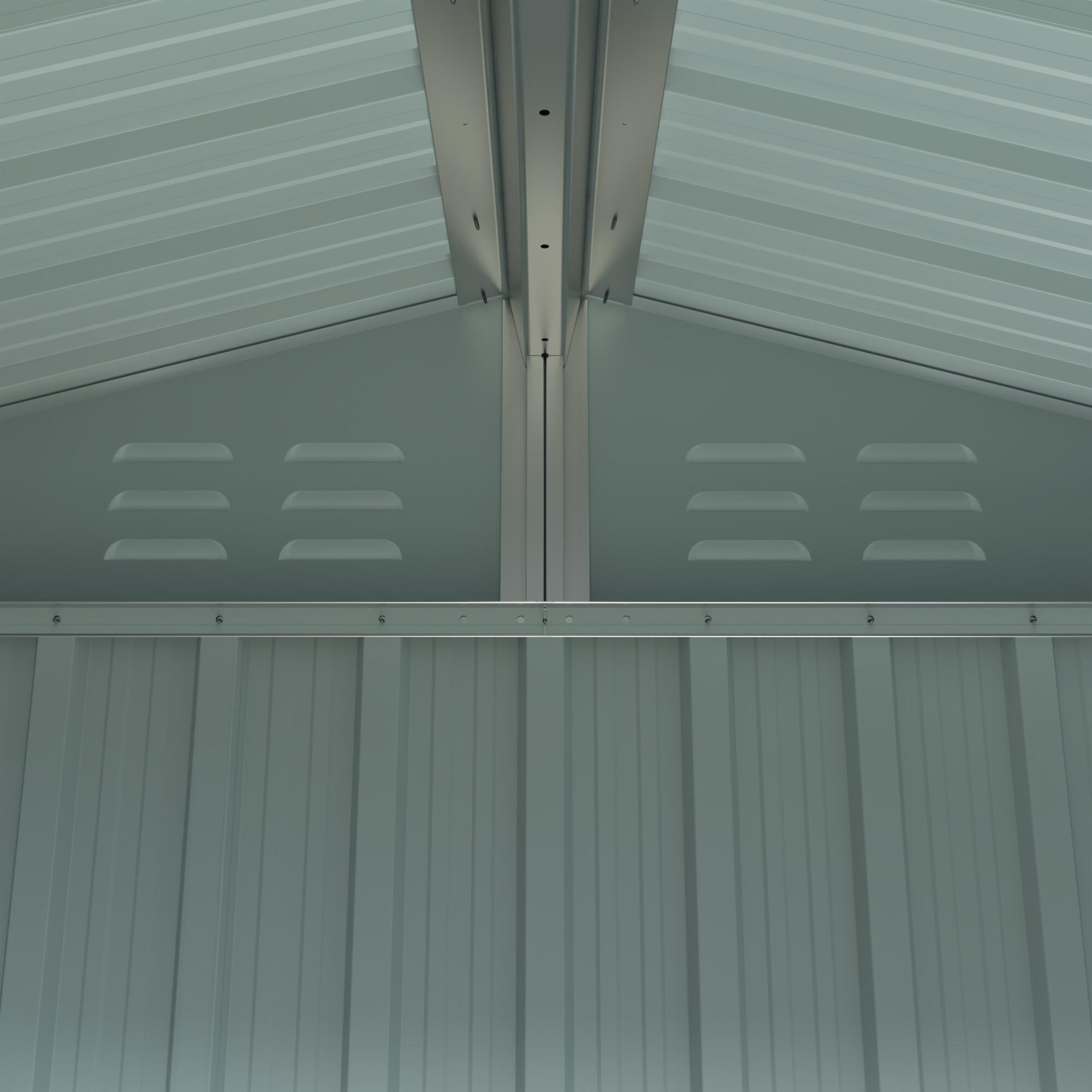 Abri de jardin acier, 2,10 m², Ep. 0,3 mm, Naterial Etna - 9