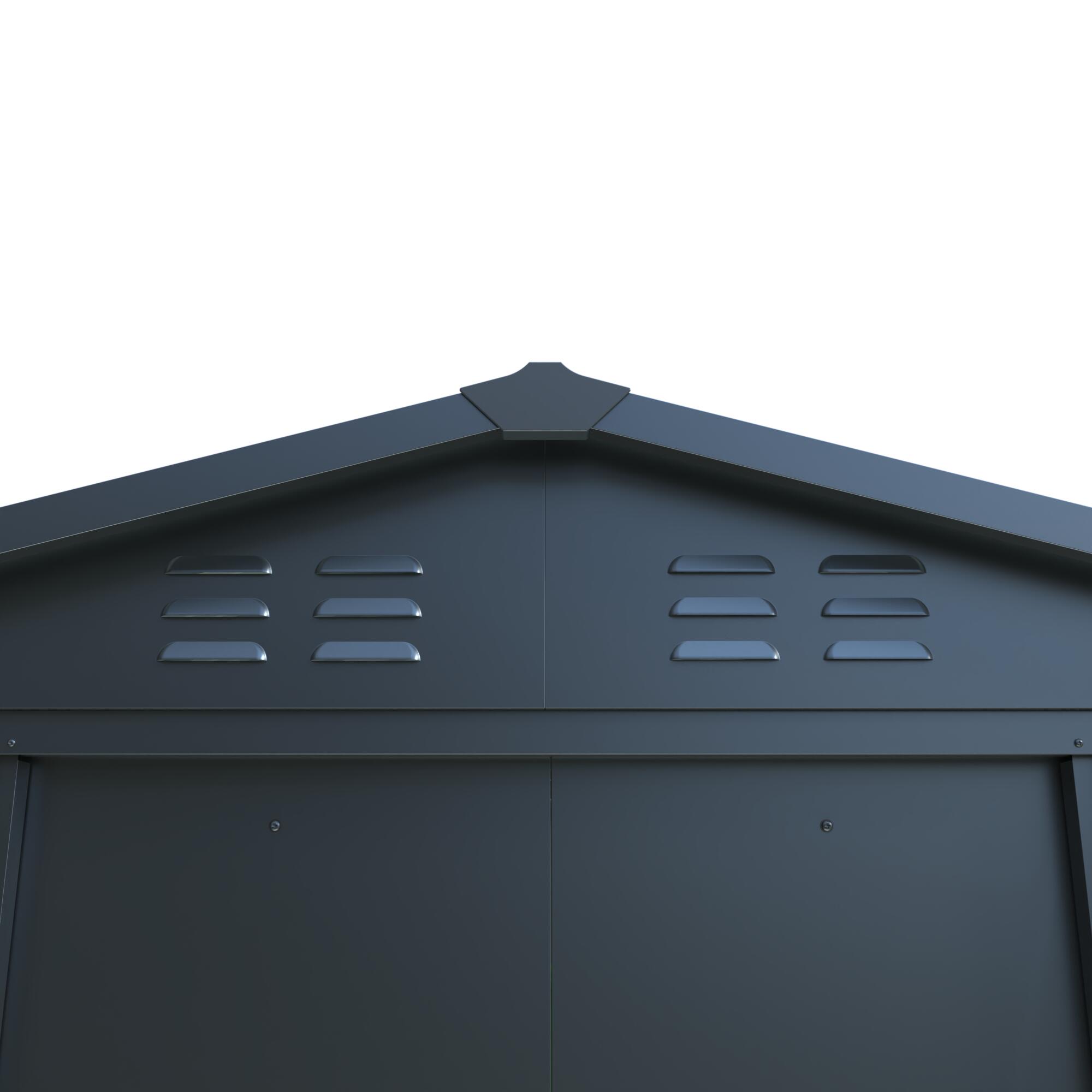 Abri de jardin acier, 2,10 m², Ep. 0,3 mm, Naterial Etna - 7