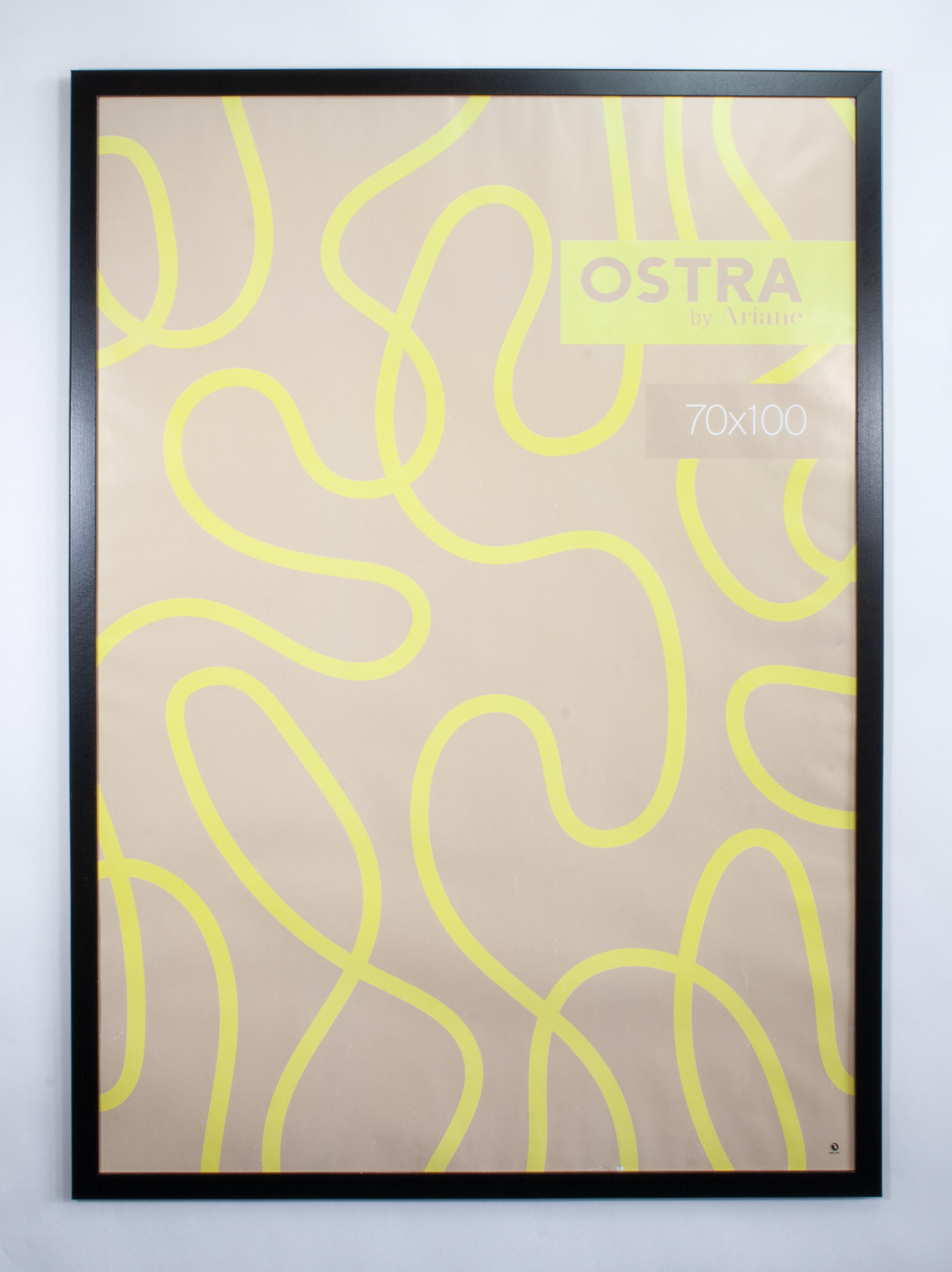 Cadre Ostra, H.100 x l.70 cm noir, ARIANE