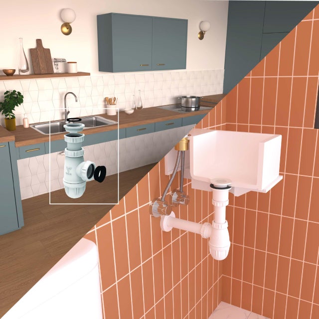 Siphon pour lavabo Diam.1