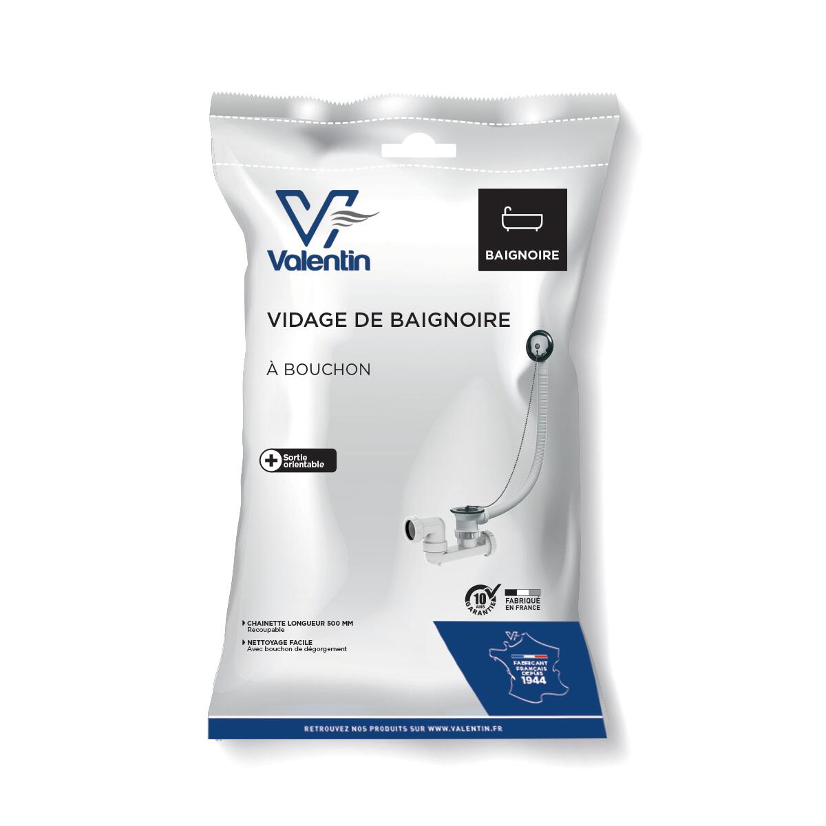Vidage pour baignoire, Diam.70 mm, VALENTIN - 6