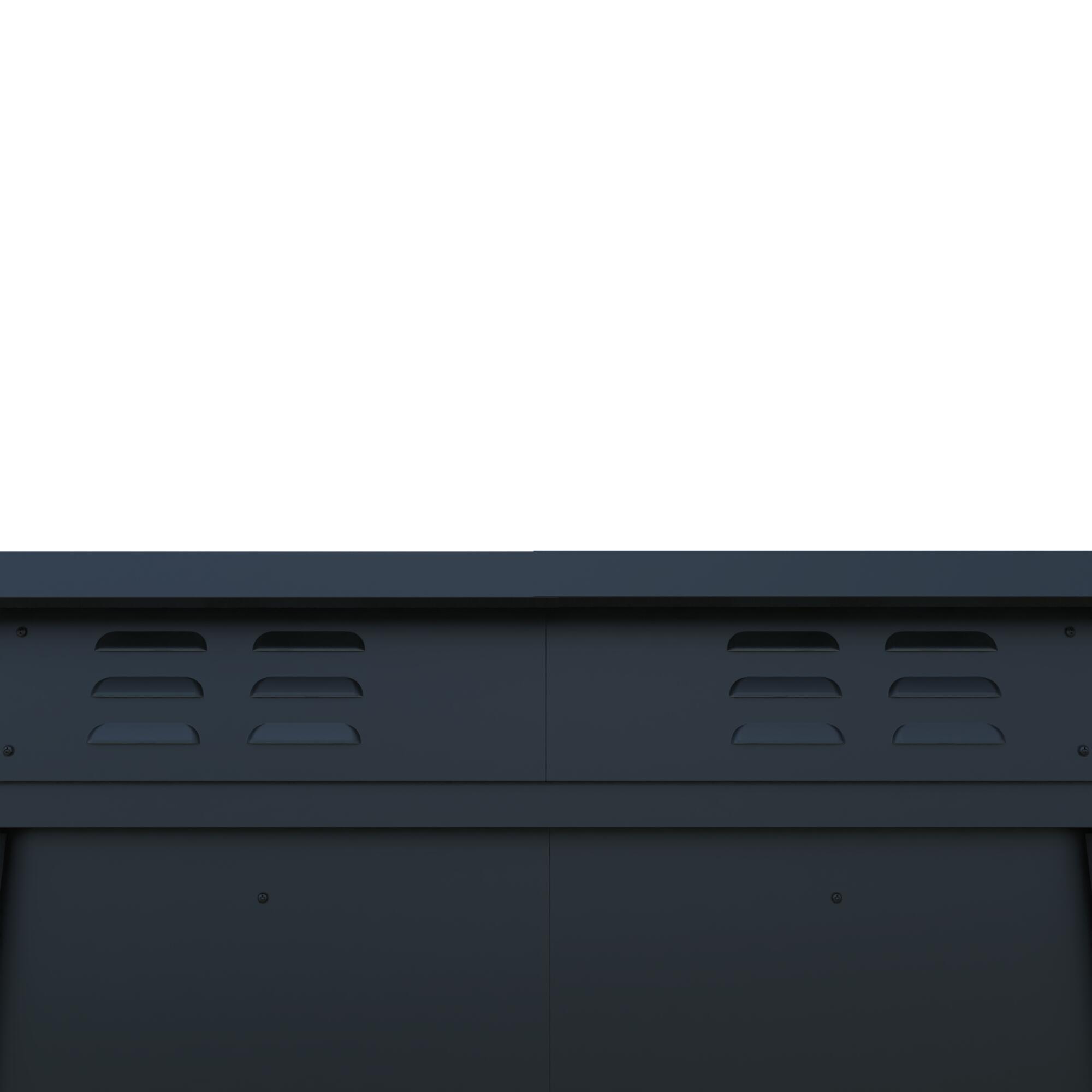 Casetta da giardino NATERIAL Orizaba in acciaio antracite con porta scorrevole semplice, superficie interna 1.56 m² e spessore parete 0.3 mm, senza pavimento - 8