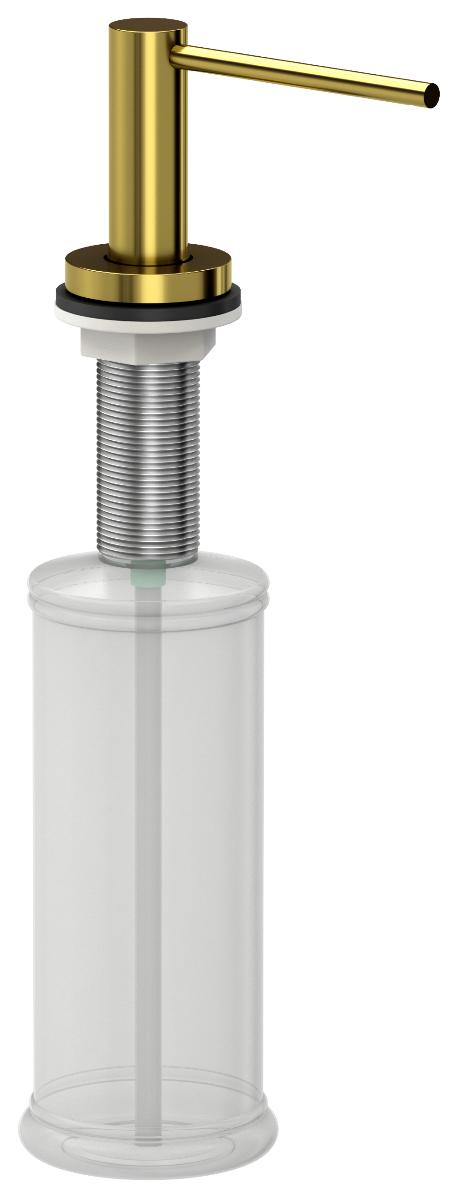 Dozownik do płynu do naczyń Emi Slim PVD złoty Quadron