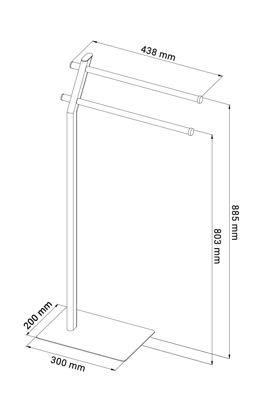 Stojak na ręczniki sztuczna skóra Q-BATH - 3