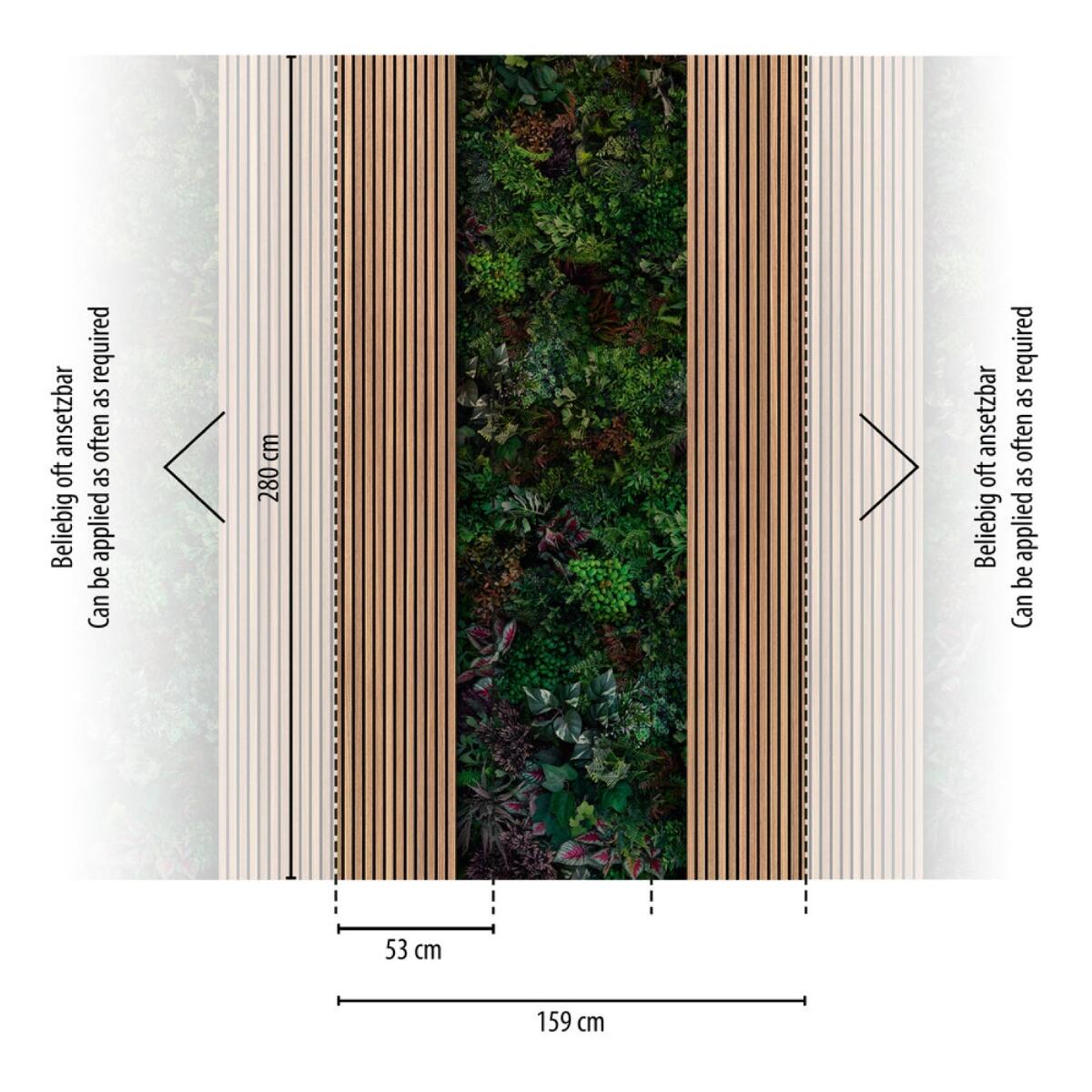 Fotomurale Woodline, multicolore 159X280 cm - 4