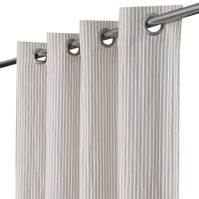 Rideau tamisant, Benisa, coton, beige H.280 x l.140 cm INSPIRE