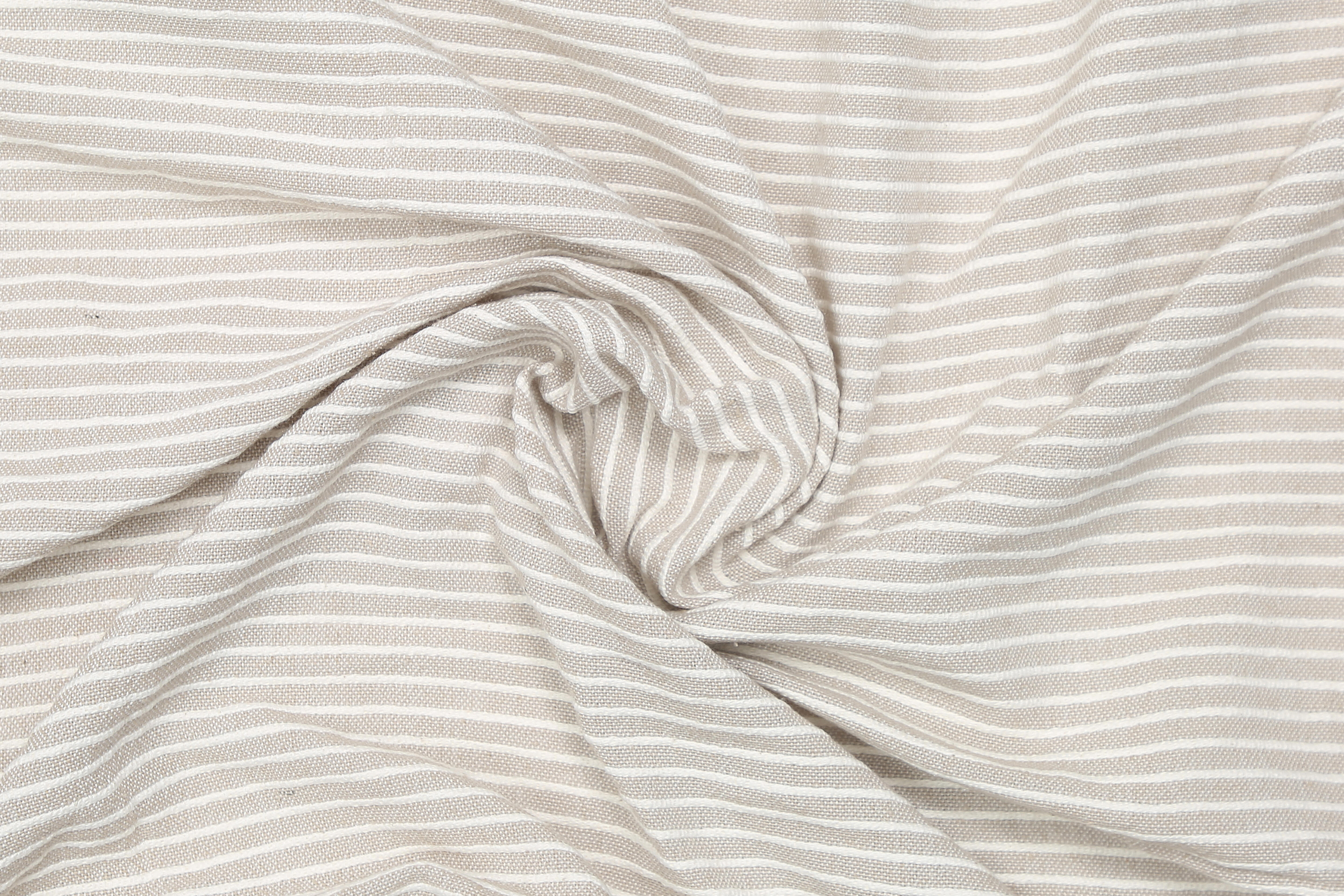 Rideau tamisant, Benisa coton, beige / blanc H.280 x l.140 cm INSPIRE - 8