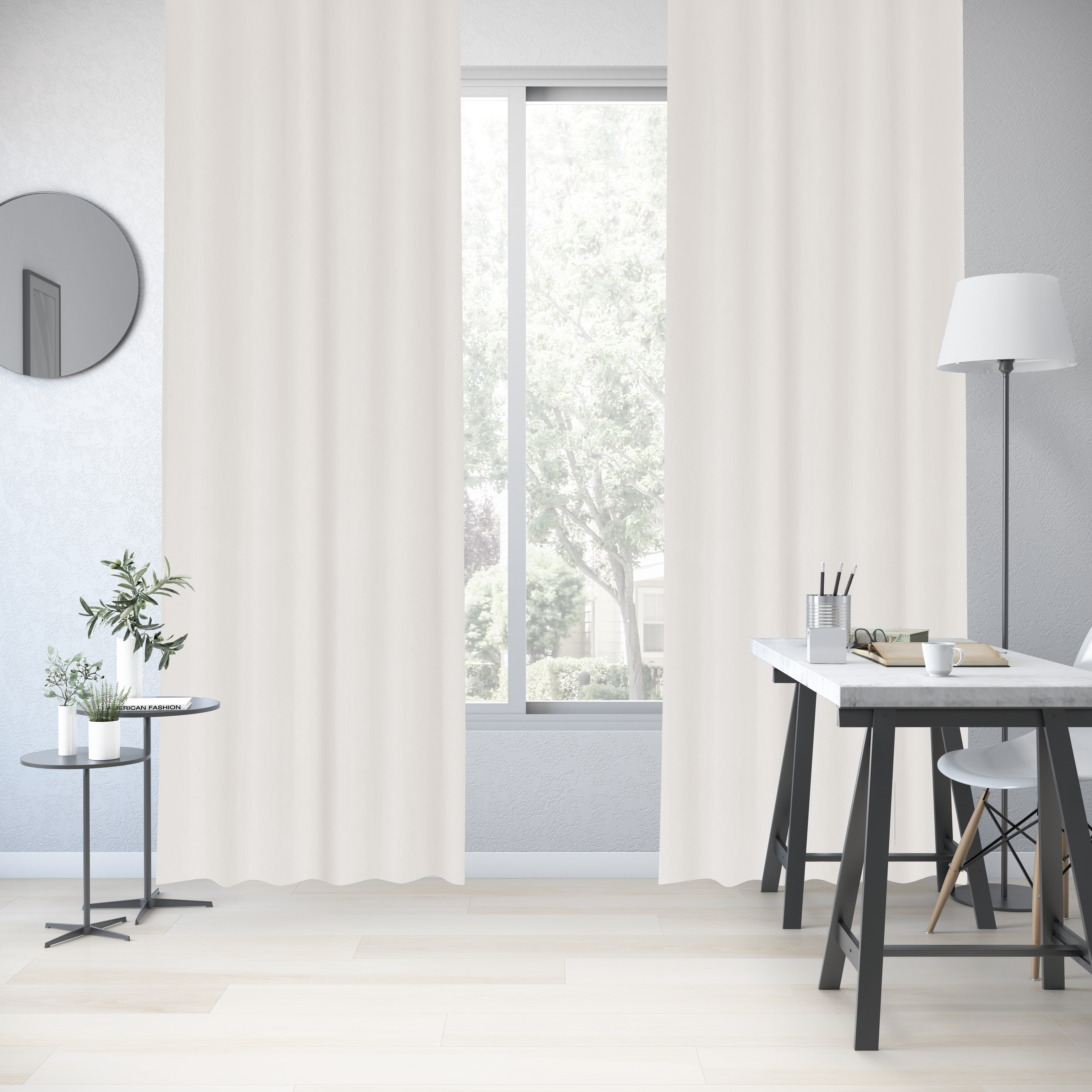 Cortinado ilhós Kalpe 140x280cm branco Inspire - 4