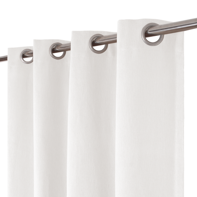 Rideau tamisant, Kalpe, coton, blanc H.280 x l.140 cm INSPIRE