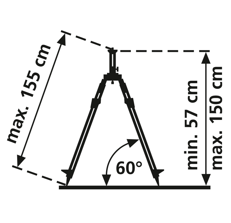 Trépied FixPod 155cm LASERLINER - 2