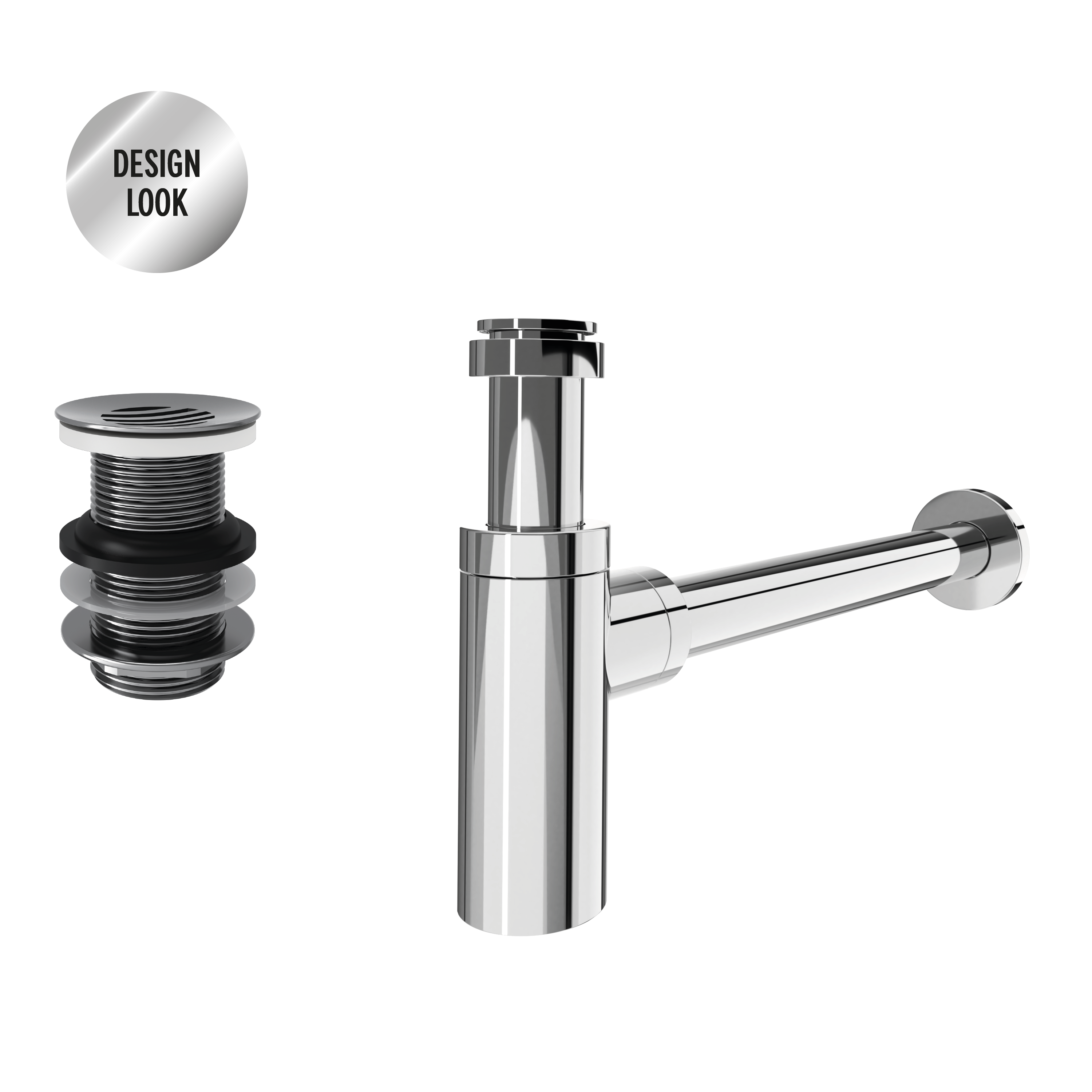 Sifao lavatorio equation design cromado - 7