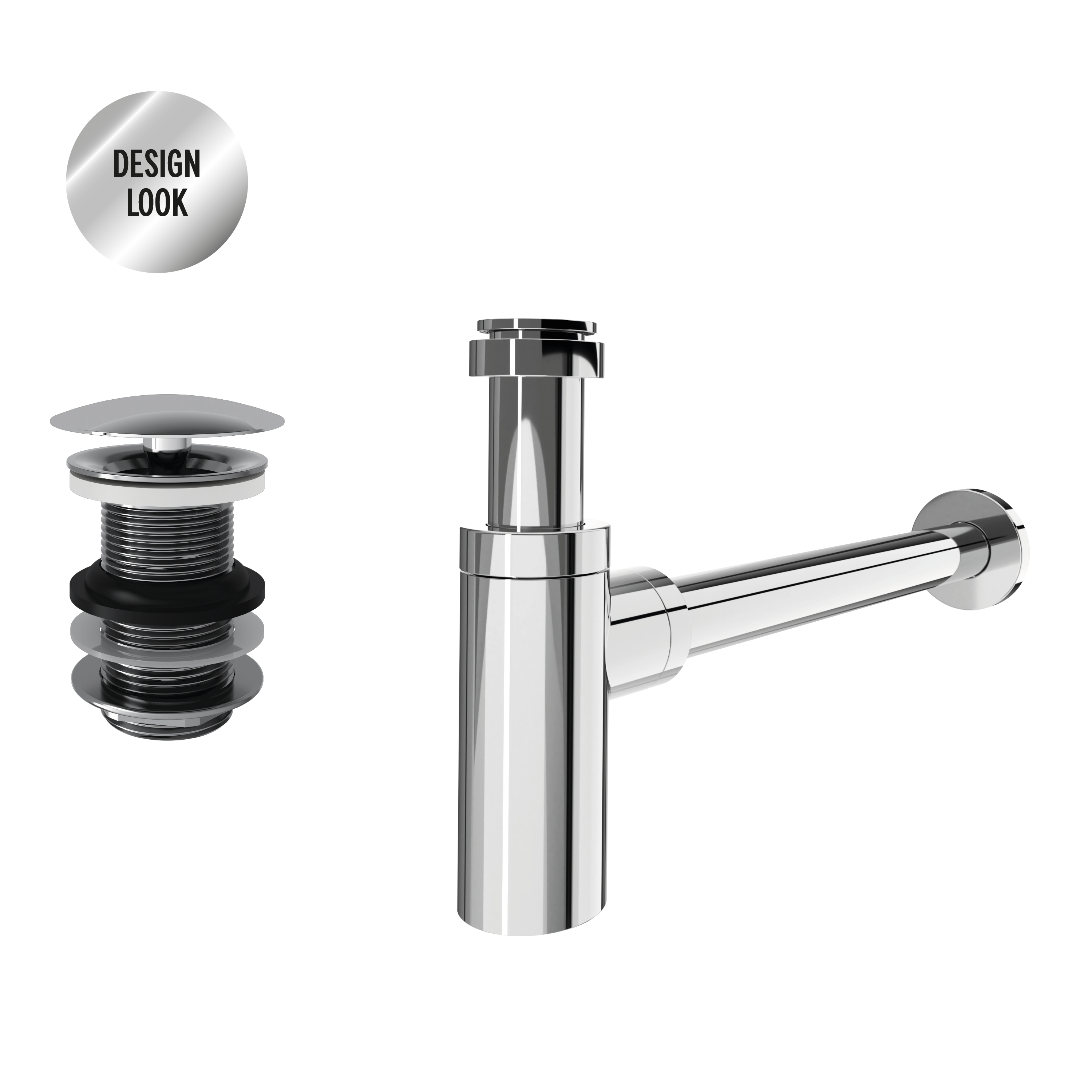 Sifao lavatorio equation design cromado - 8