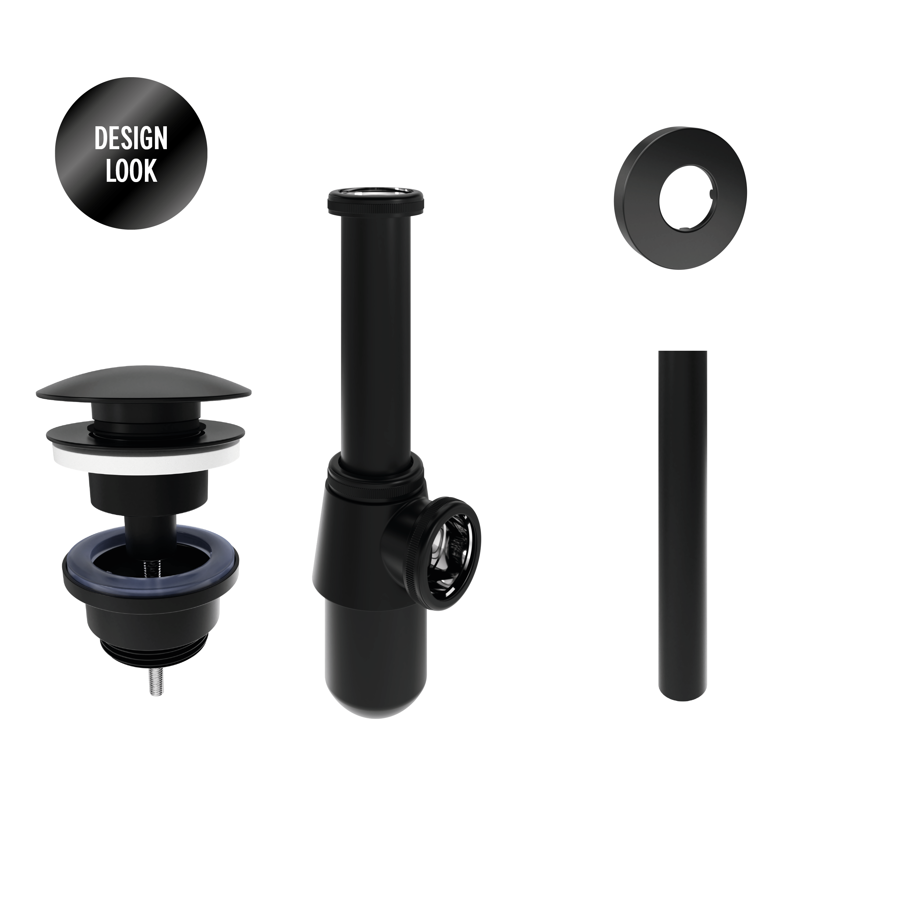 Sifao lavatorio equation garrafa preto - 6