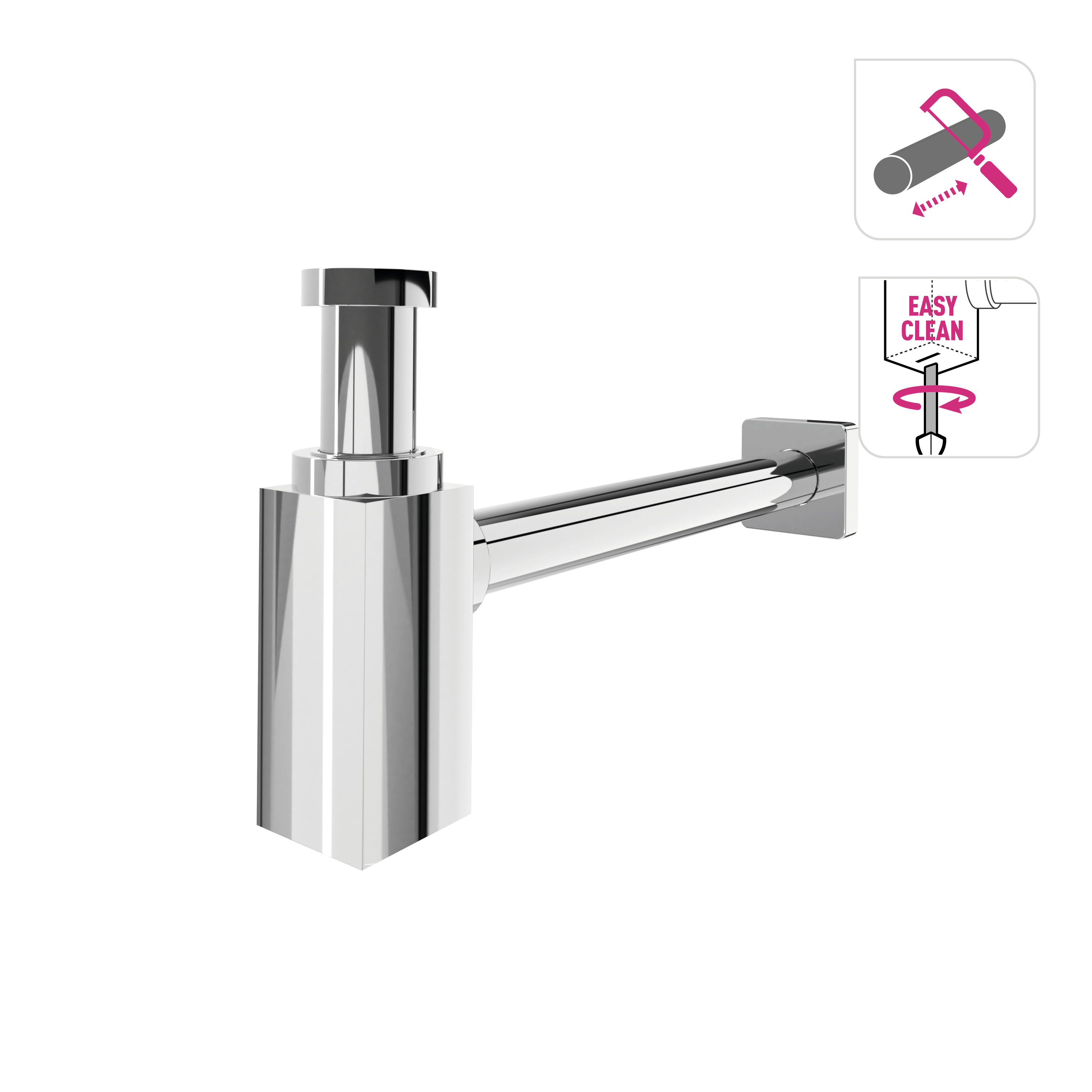 Siphon pour lavabo gain de place Diam. pouces, EQUATION | Leroy Merlin