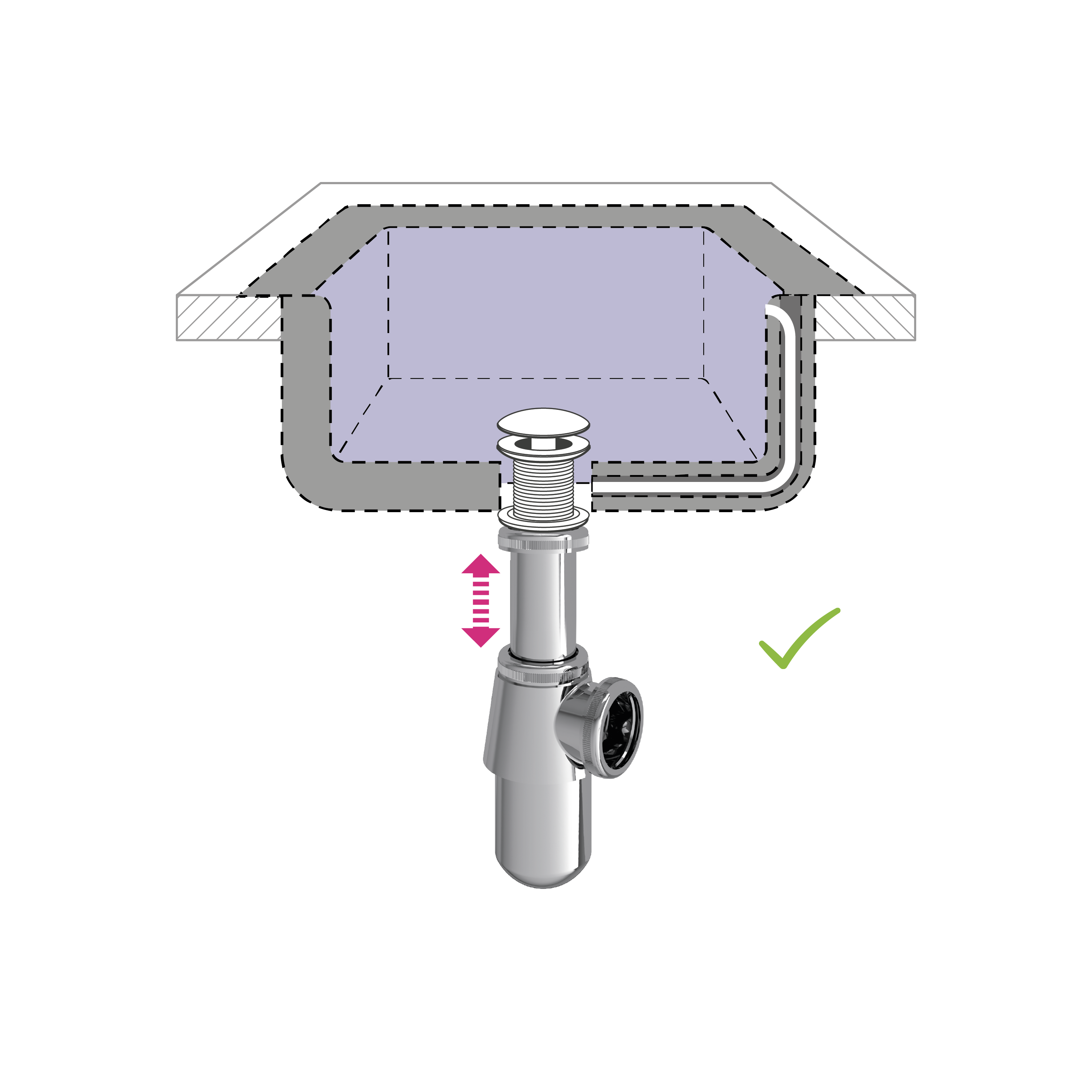 Sifao lavatorio equation garrafa cromado - 3