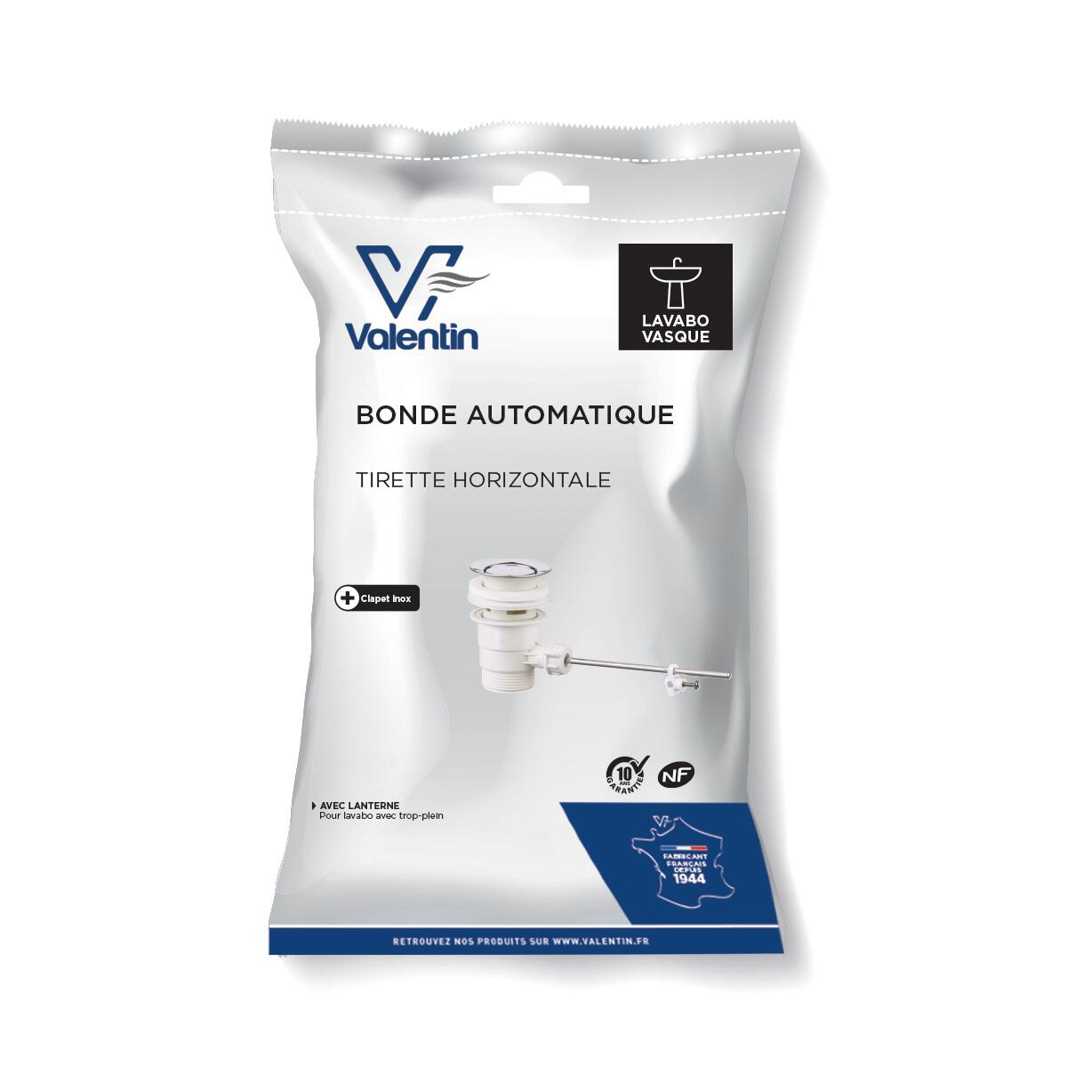 Bonde à tirette pour lavabo, chrome, Diam..63 mm, VALENTIN - 5