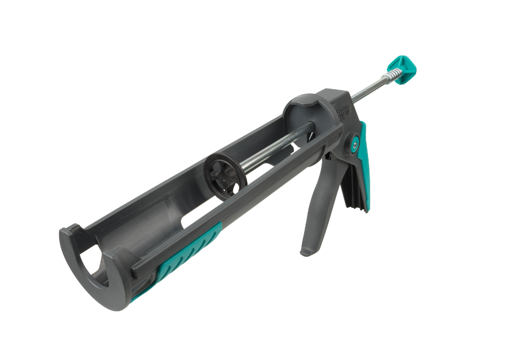 Pistola per silicone WOLFCRAFT in pvc nero e blu 310 ml - 2