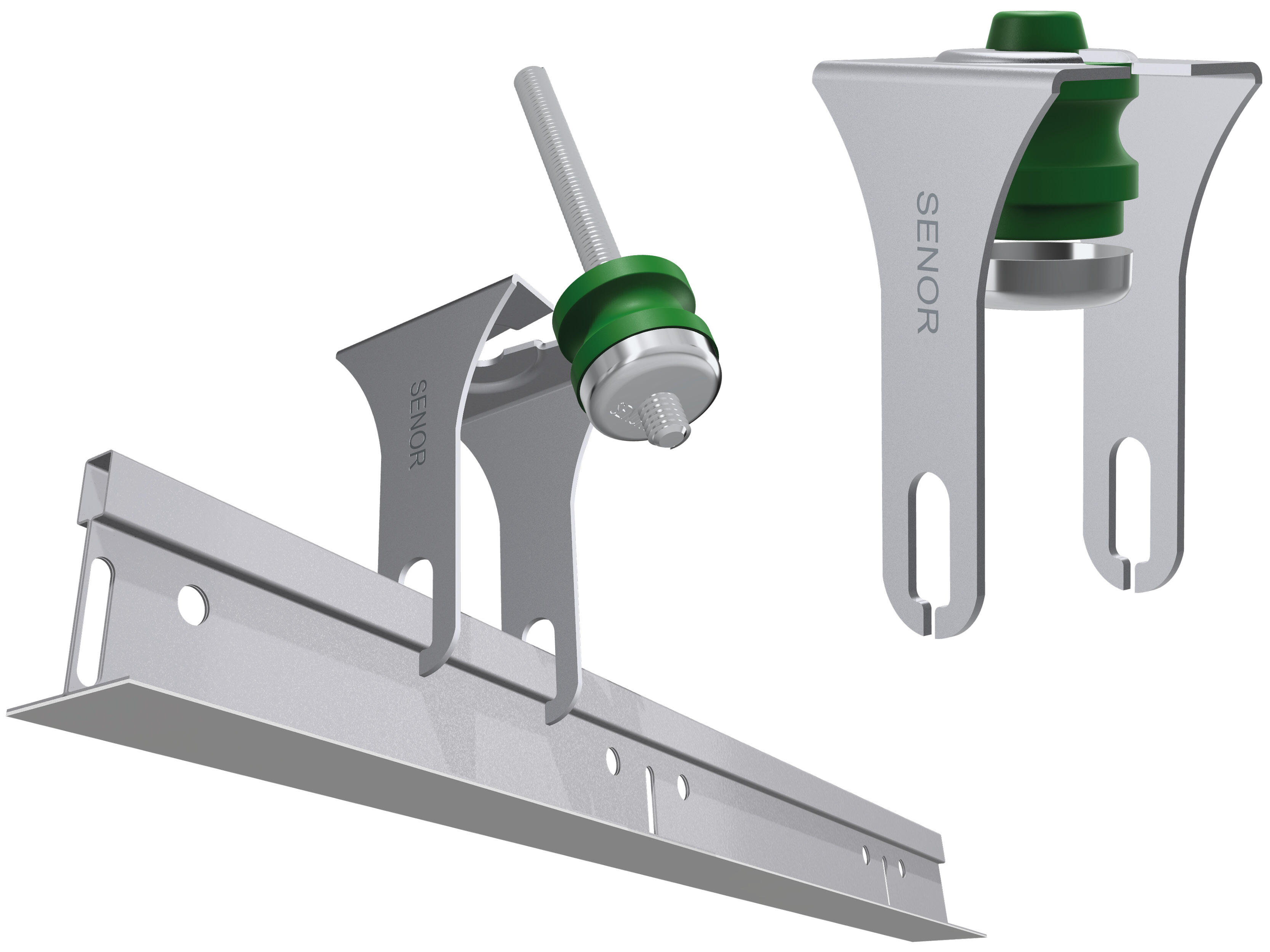 Amortiguador SE-105/PCV-M6 SENOR para techos acústicos desmontables/100 uds - 3