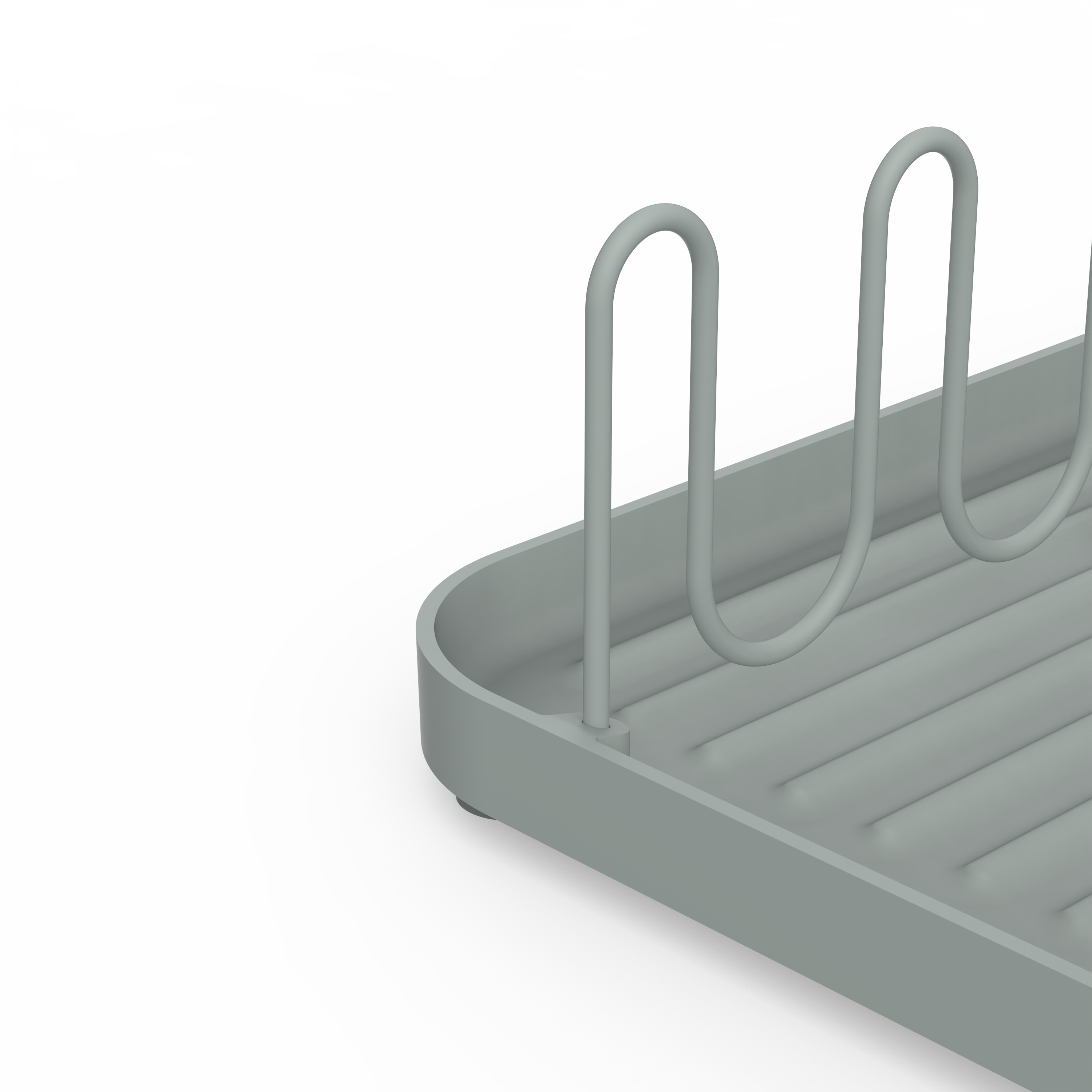 Egouttoir à vaisselle gris céladon DELINIA Eleki compact L.40 x l.22.2cm - 7