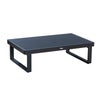 Mesa de centro de jardín de aluminio Artemis gris de 115x34x70 cm