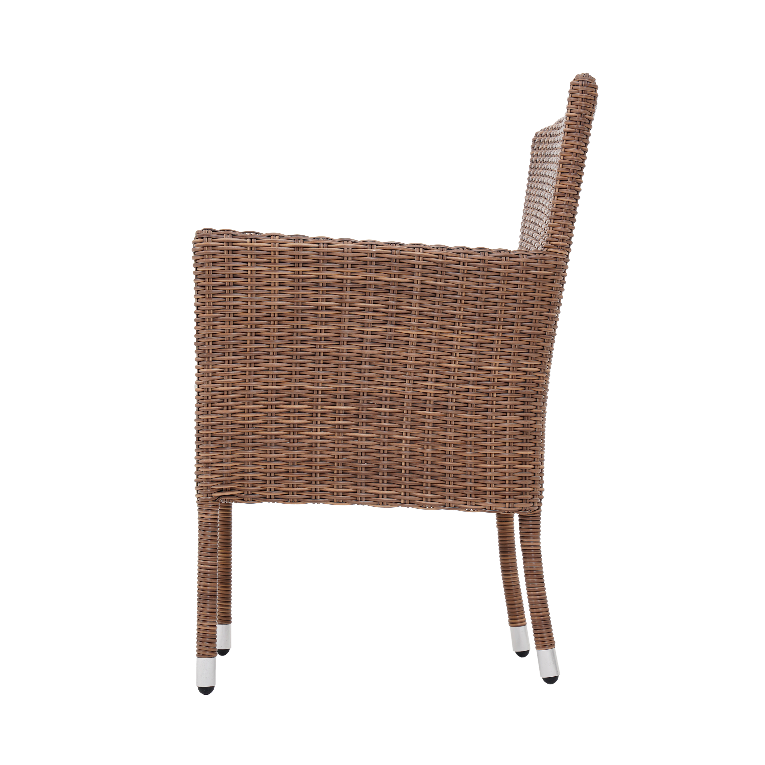 Sillón de jardín con cojín de jardín de aluminio Cordoba marrón - 5