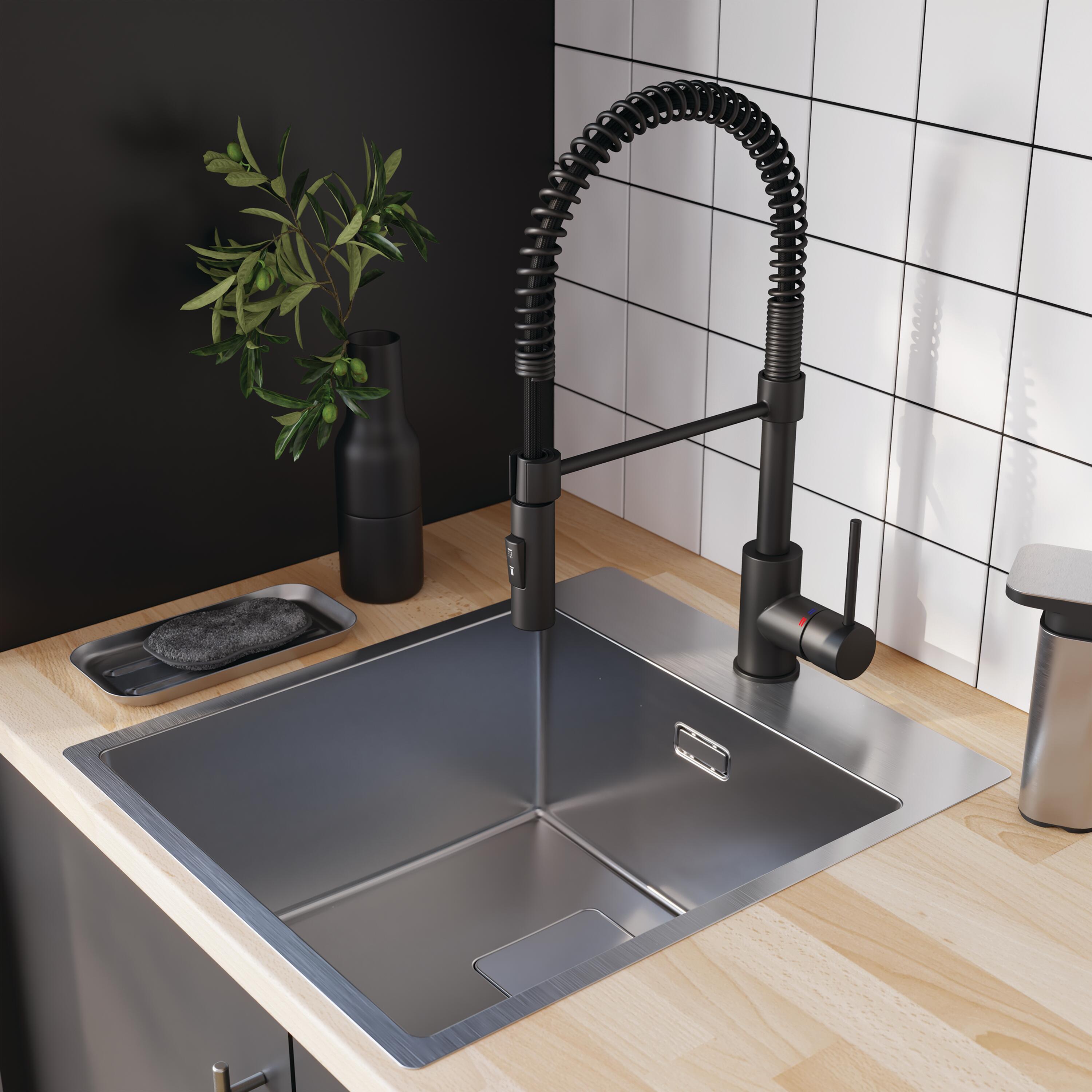 Lava-louça 1 cuba sem escorredor 45 x 51.5 x 20 cm prateado aço inoxidável Delinia Loft - 3