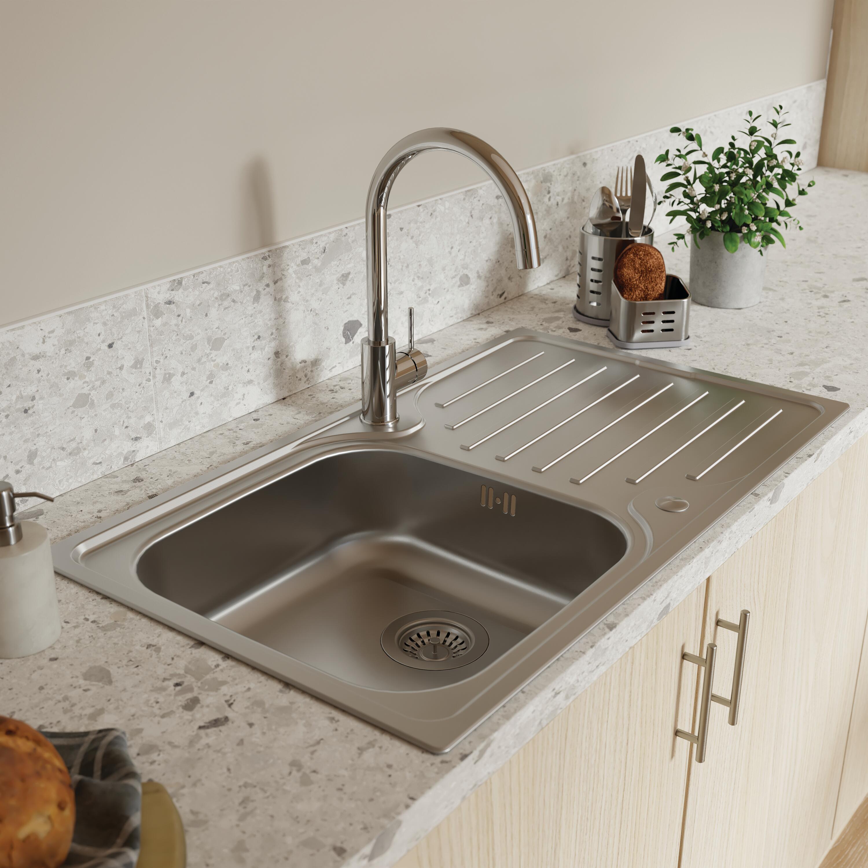 Escorredor de talheres aço inoxidável cinza 12 x 12 x 13 cm Delinia - 4