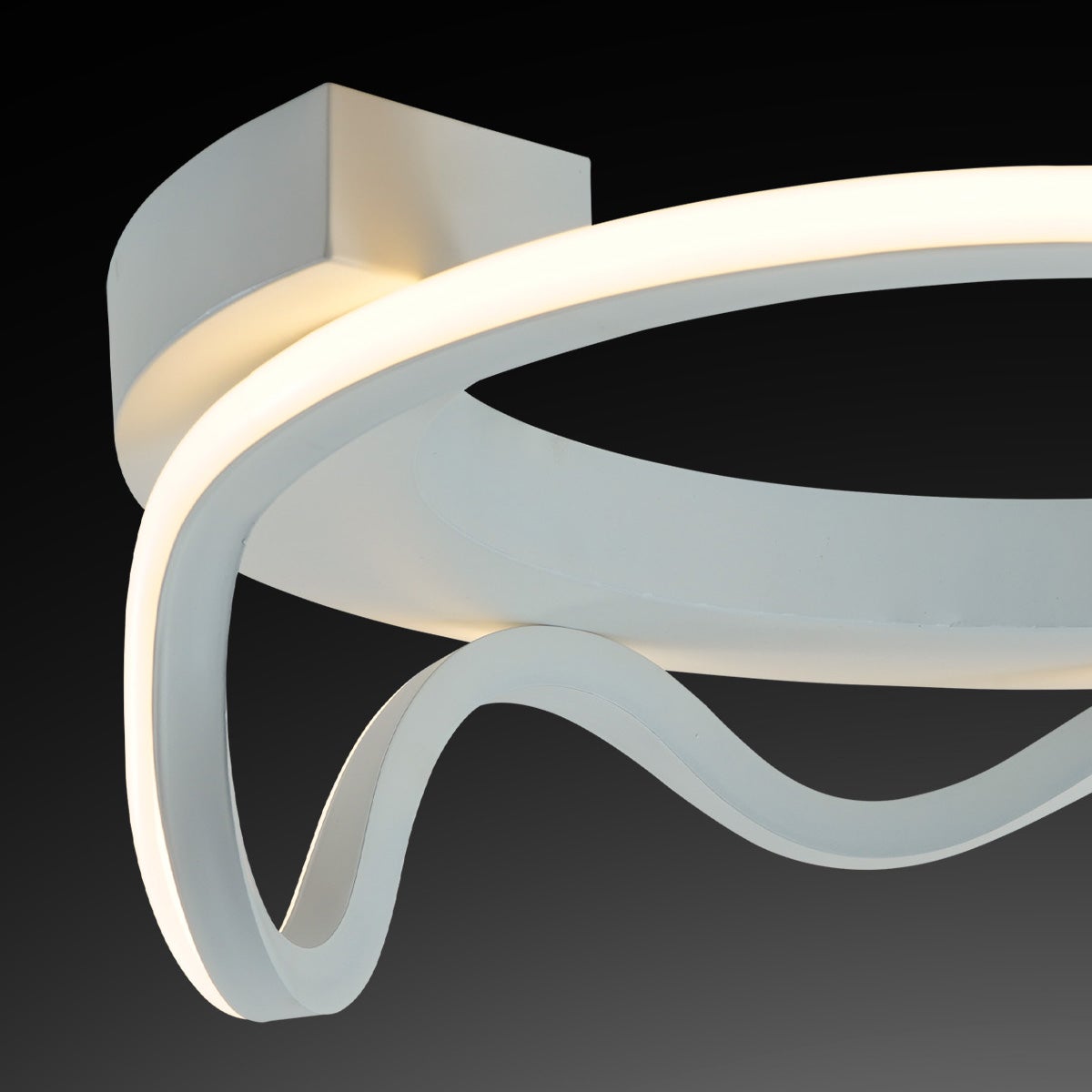 BASIN PLAFONIERA D48 CM ALLUMINIO 5 COLORI LED 35W LUCE 2700K-3000K DESIGN MODERNO LINEA LIGHT Linea Light - Shop Online