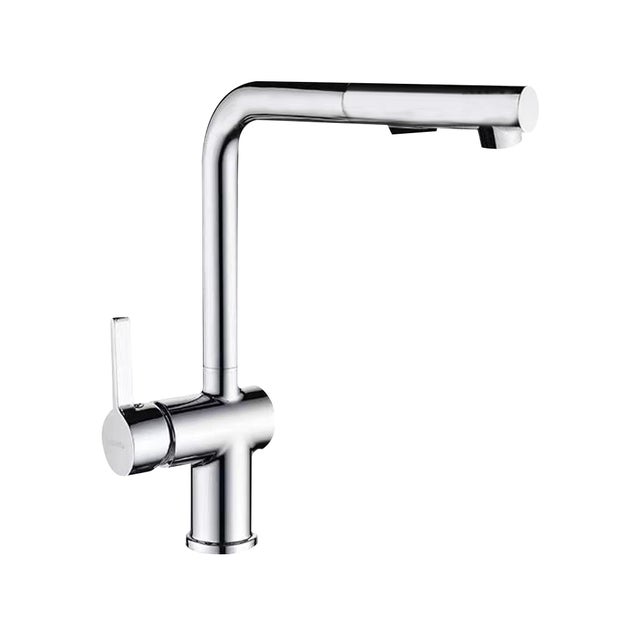 Grifo de cocina monomando extraíble NINETY 90º cromo