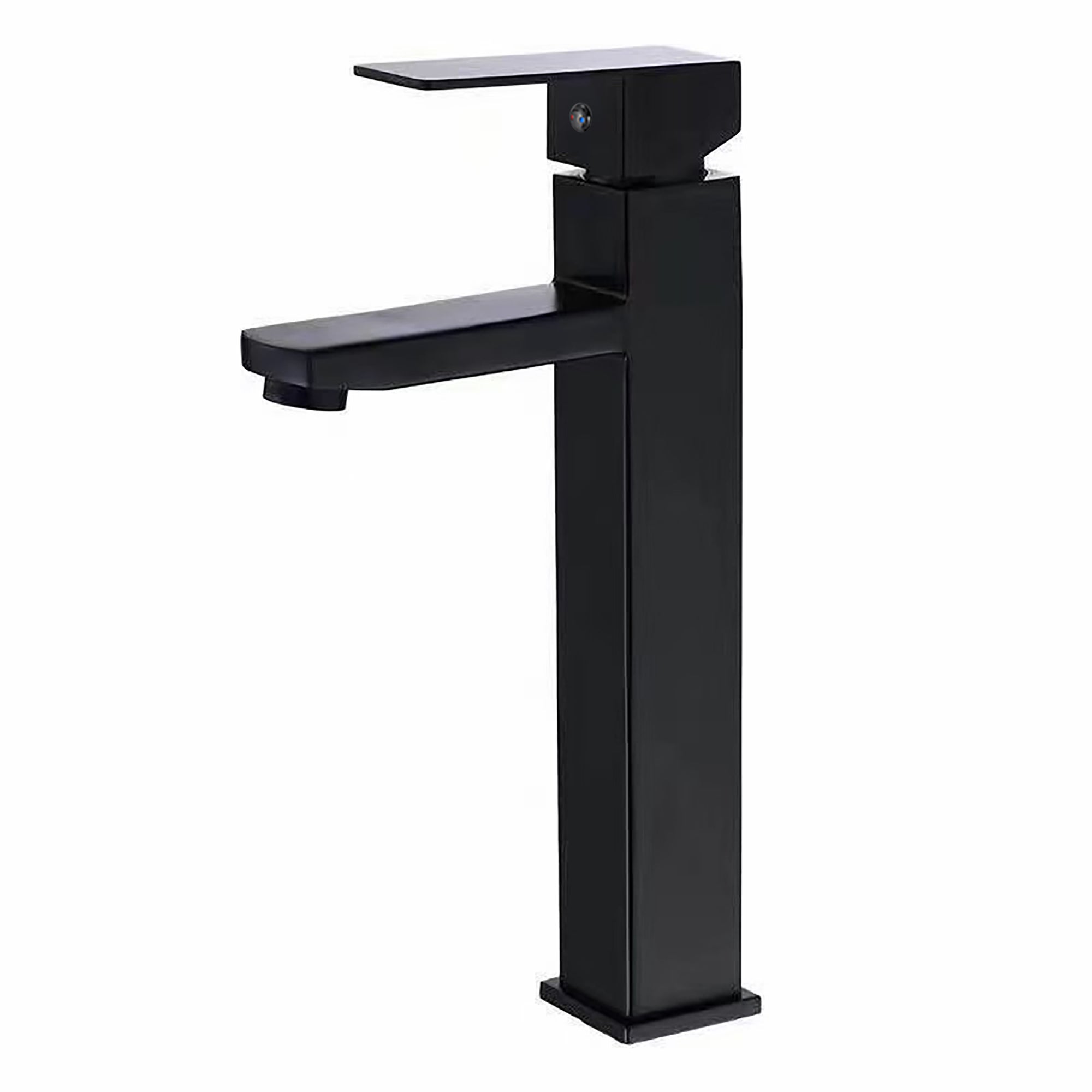 Grifo de lavabo caño alto eliseo negro