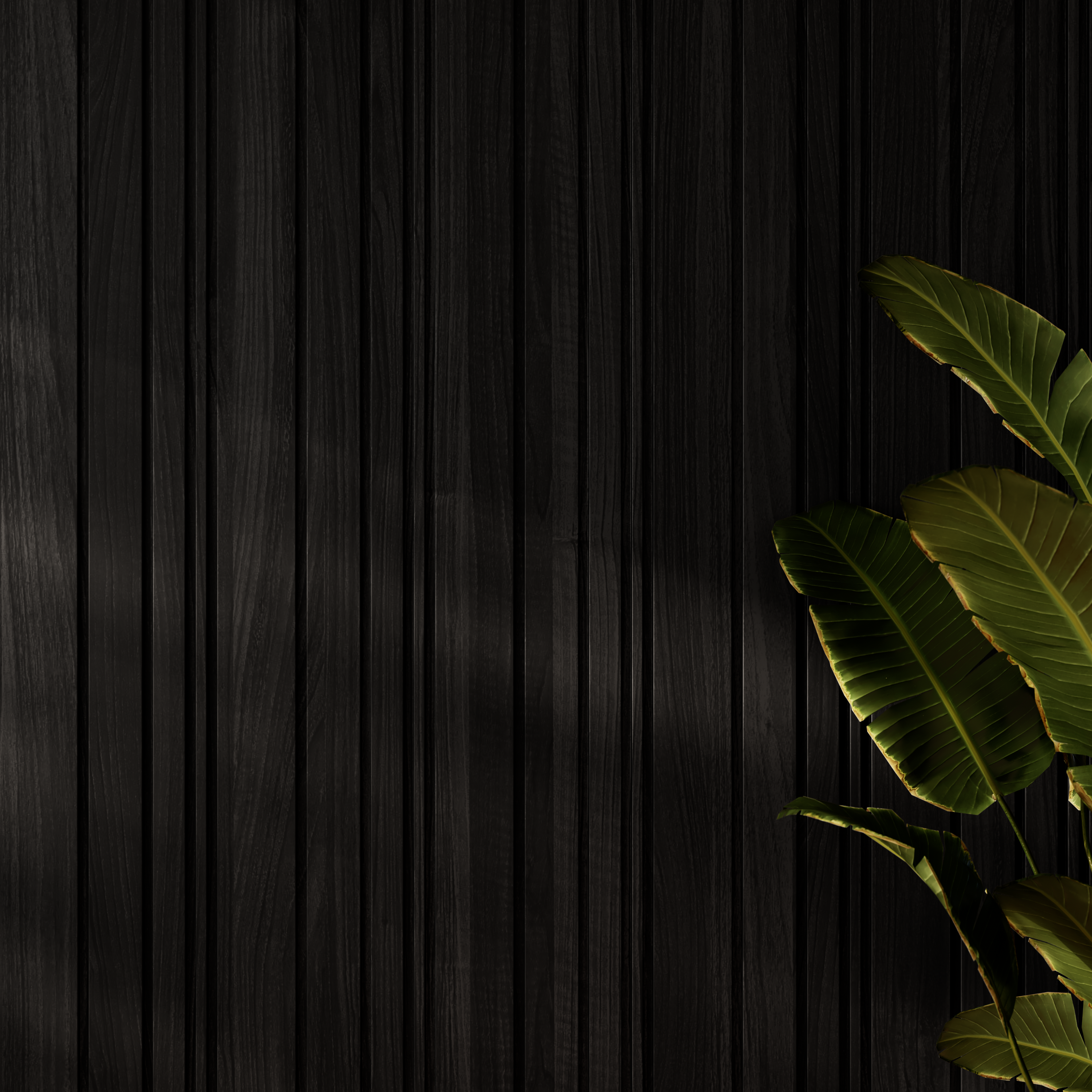 Revestimiento de pared de palillería efecto 3D MDF Viggo Artens negro 260x21cm - 3