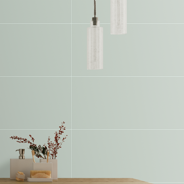 Carrelage mur intérieur vert sauge mat  Arctic  l.30 x L.90 cm ARTENS