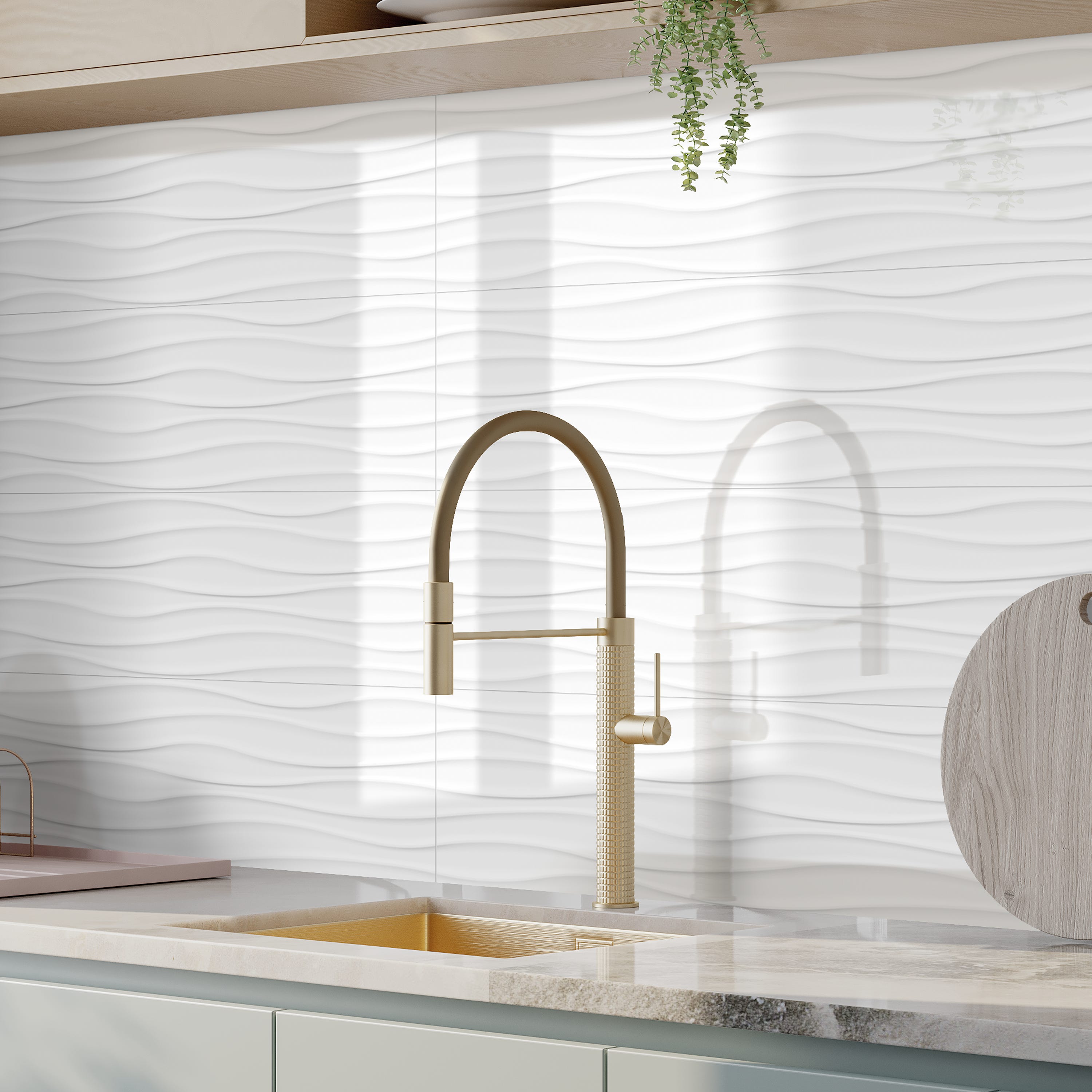 Azulejo Arctic Efecto Relieve Blanco 30x90 Cm ARTENS Leroy Merlin azulejo-arctic-efecto-relieve-blanco-30x90-cm-artens-leroy-merlin