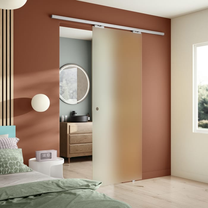 foto de porta de vidro fosco