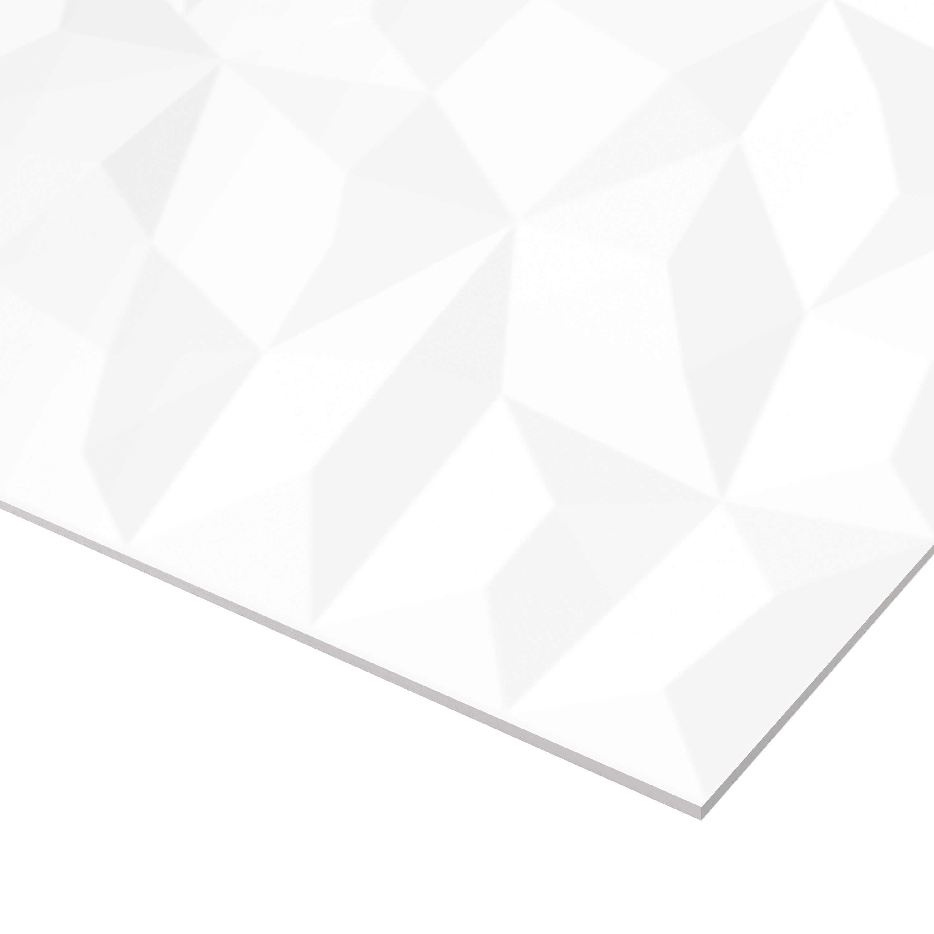 Carrelage mur intérieur effet origami blanc mat Arctic  l.30 x L.90 cm ARTENS - 8