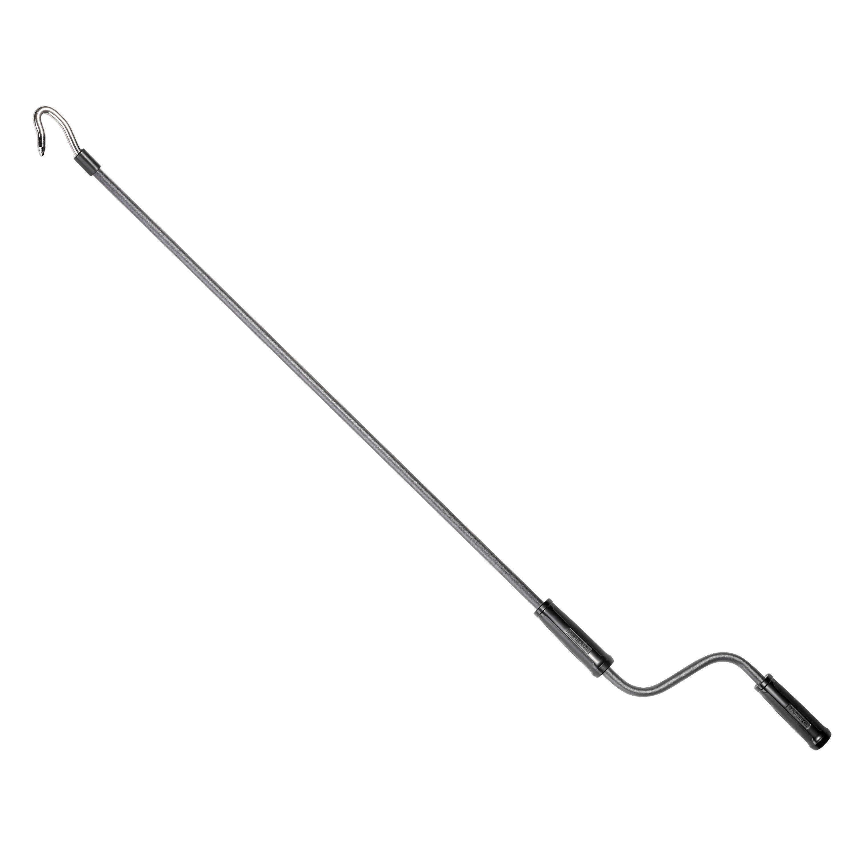 Store banne manuel 3.95 x 3 m Calima gris, toile polyester gris - 10