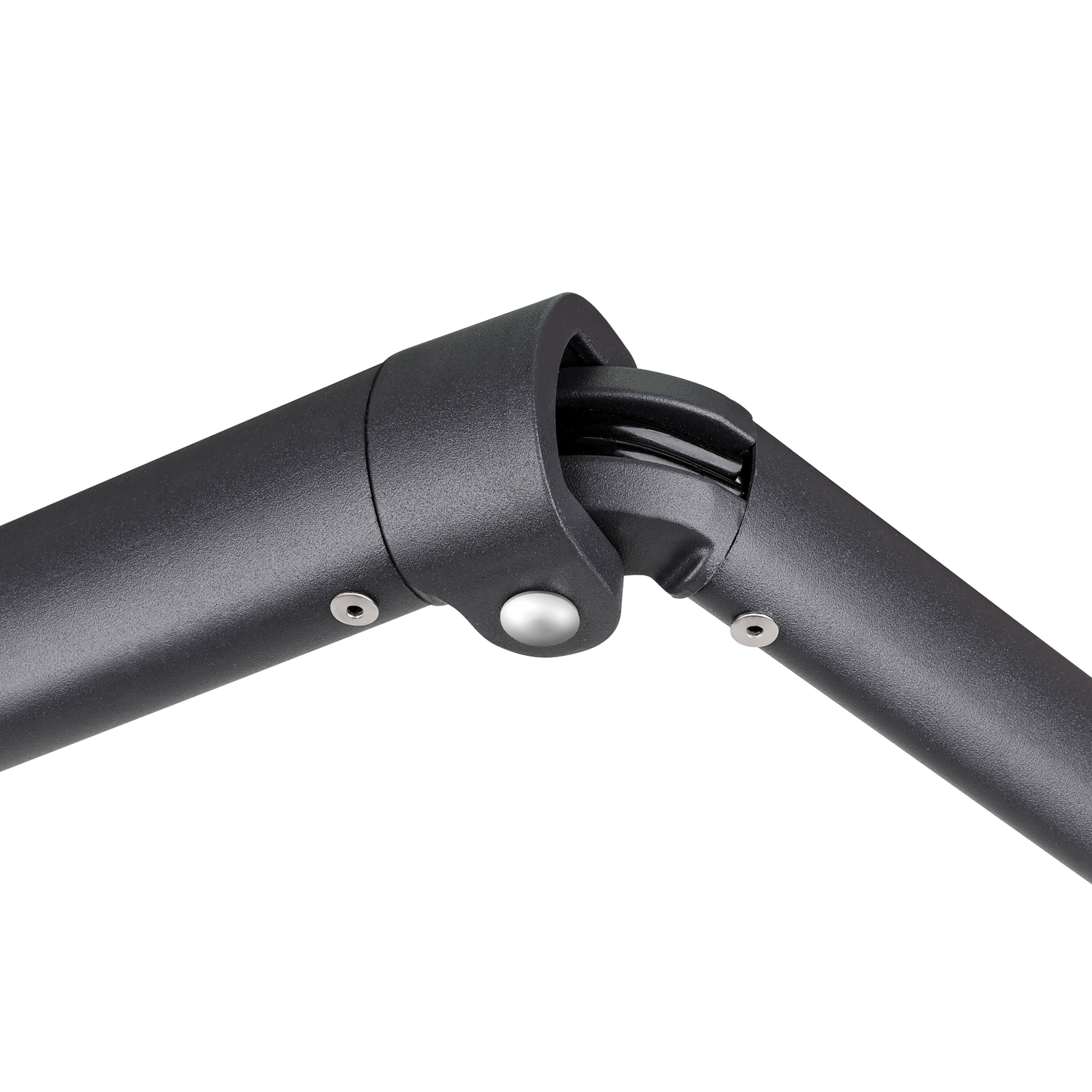 Store banne manuel 3.95 x 3 m Calima gris, toile polyester gris - 8