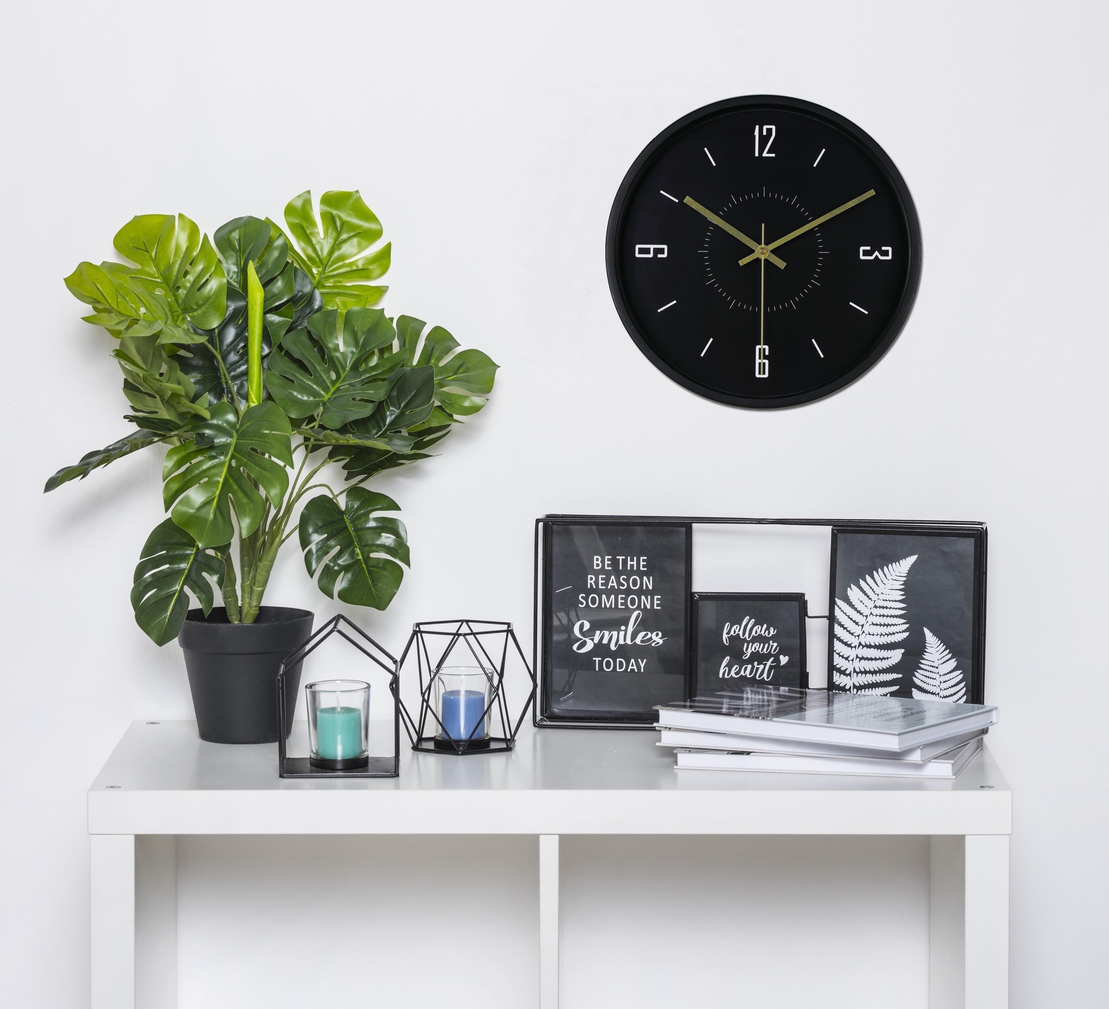 Zegar ścienny Office śr. 30 cm czarny - 2