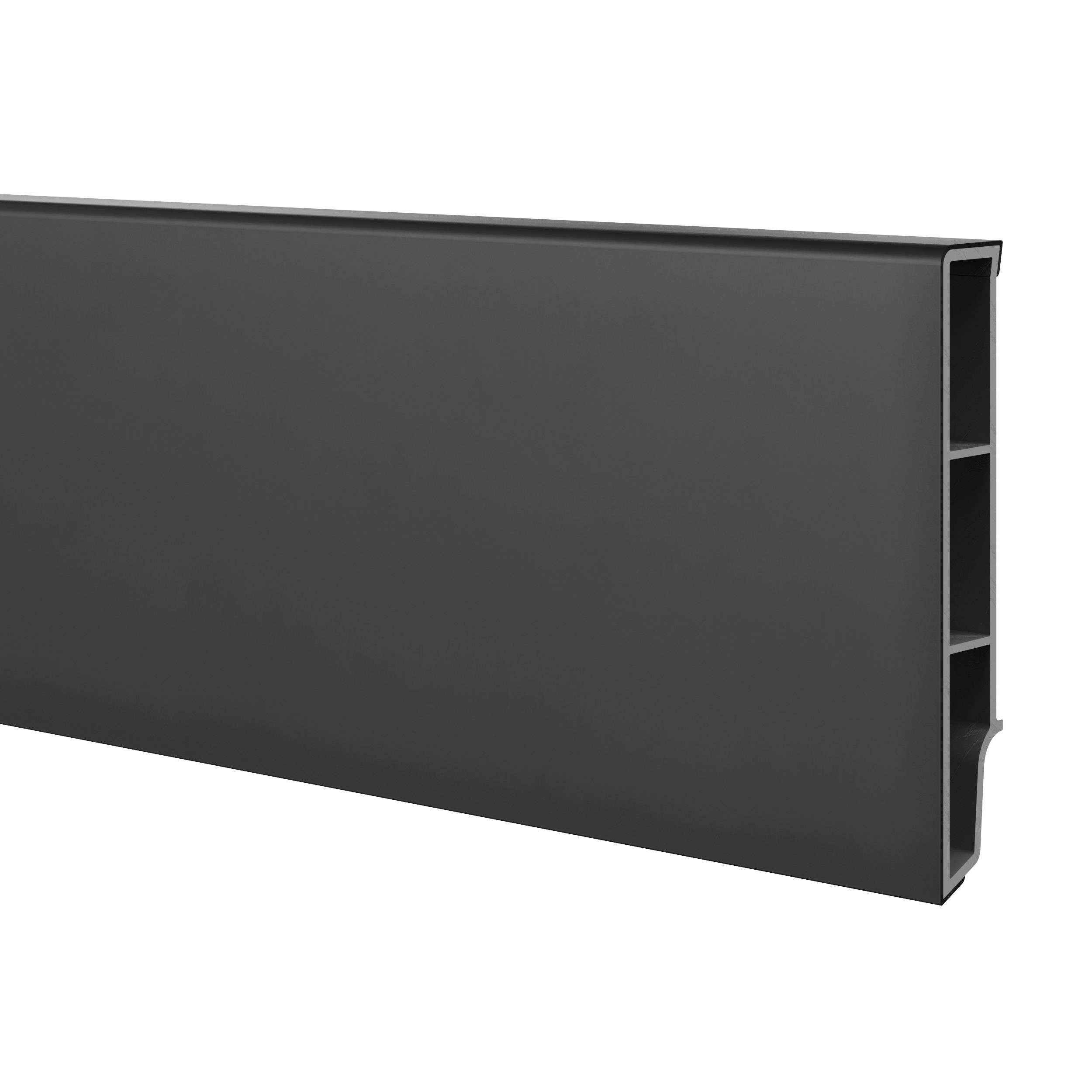 Listwa przypodłogowa PCV Sempla 8 cm czarna 702