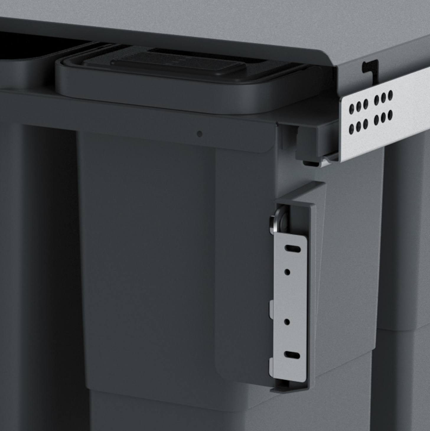 Kit extraível Delinia ID balde lixo 2x24L e 2x8L - 5