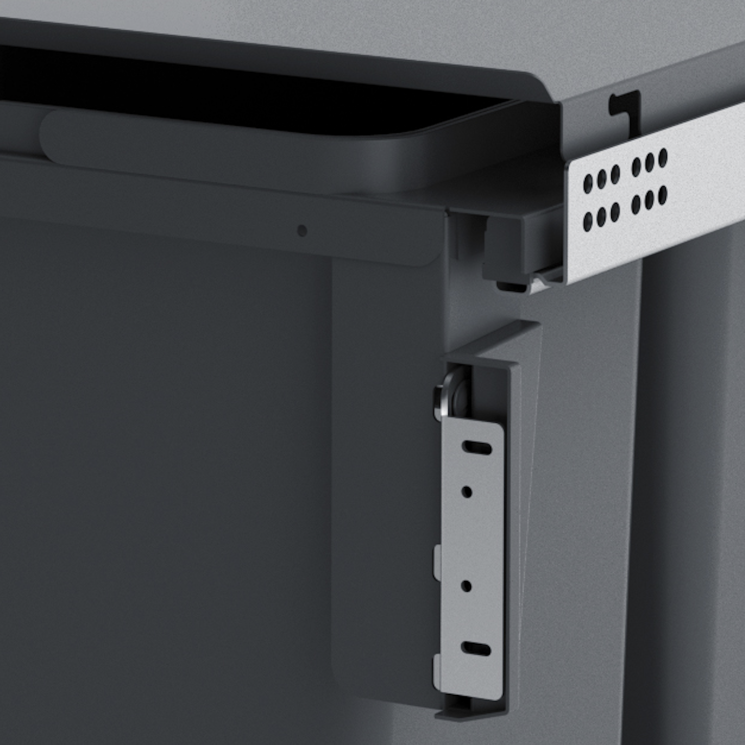 Kit extraível Delinia ID balde lixo 2x24L 45cm - 4