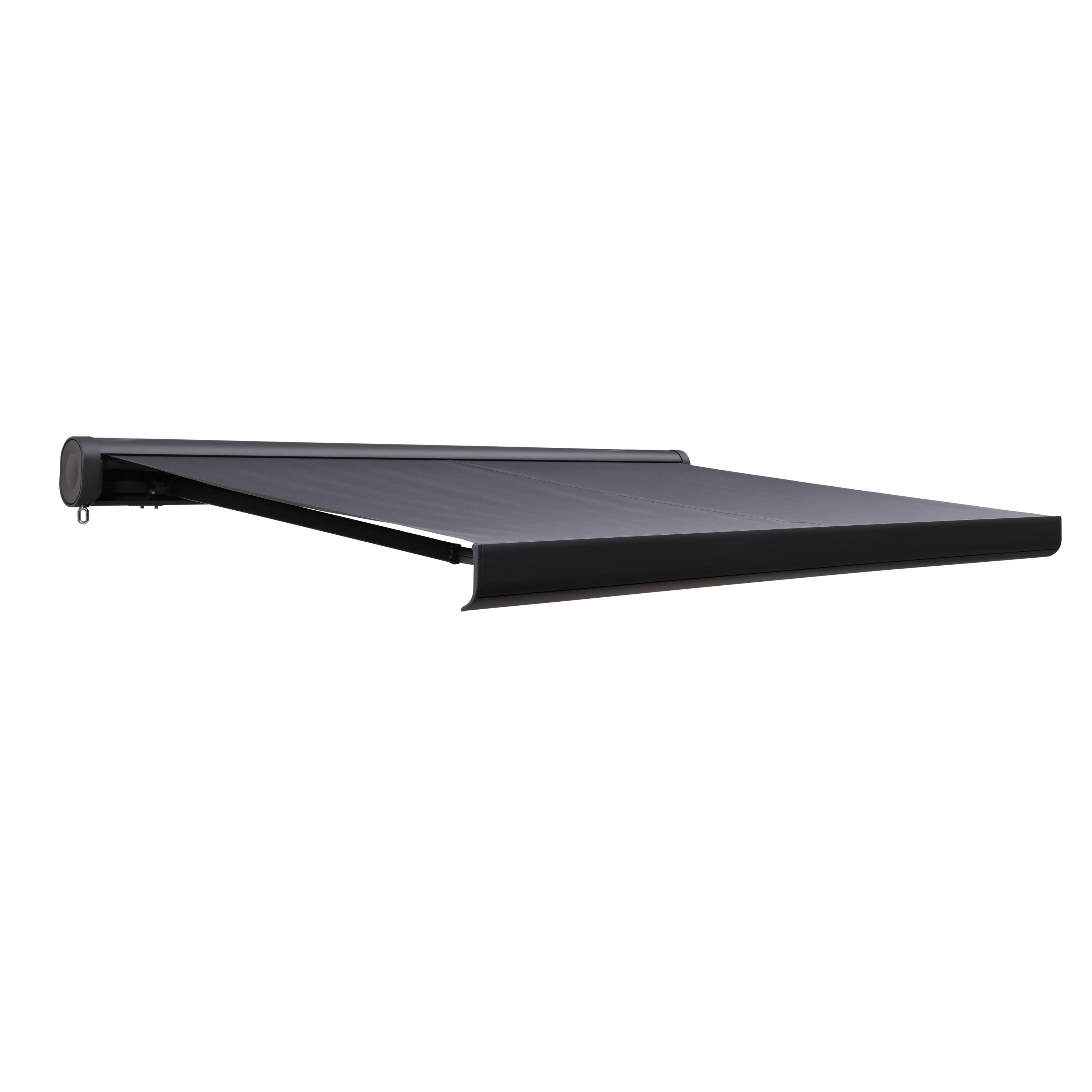 Store banne manuel 3.95 x 3 m Loby L gris, toile acrylique gris - 9