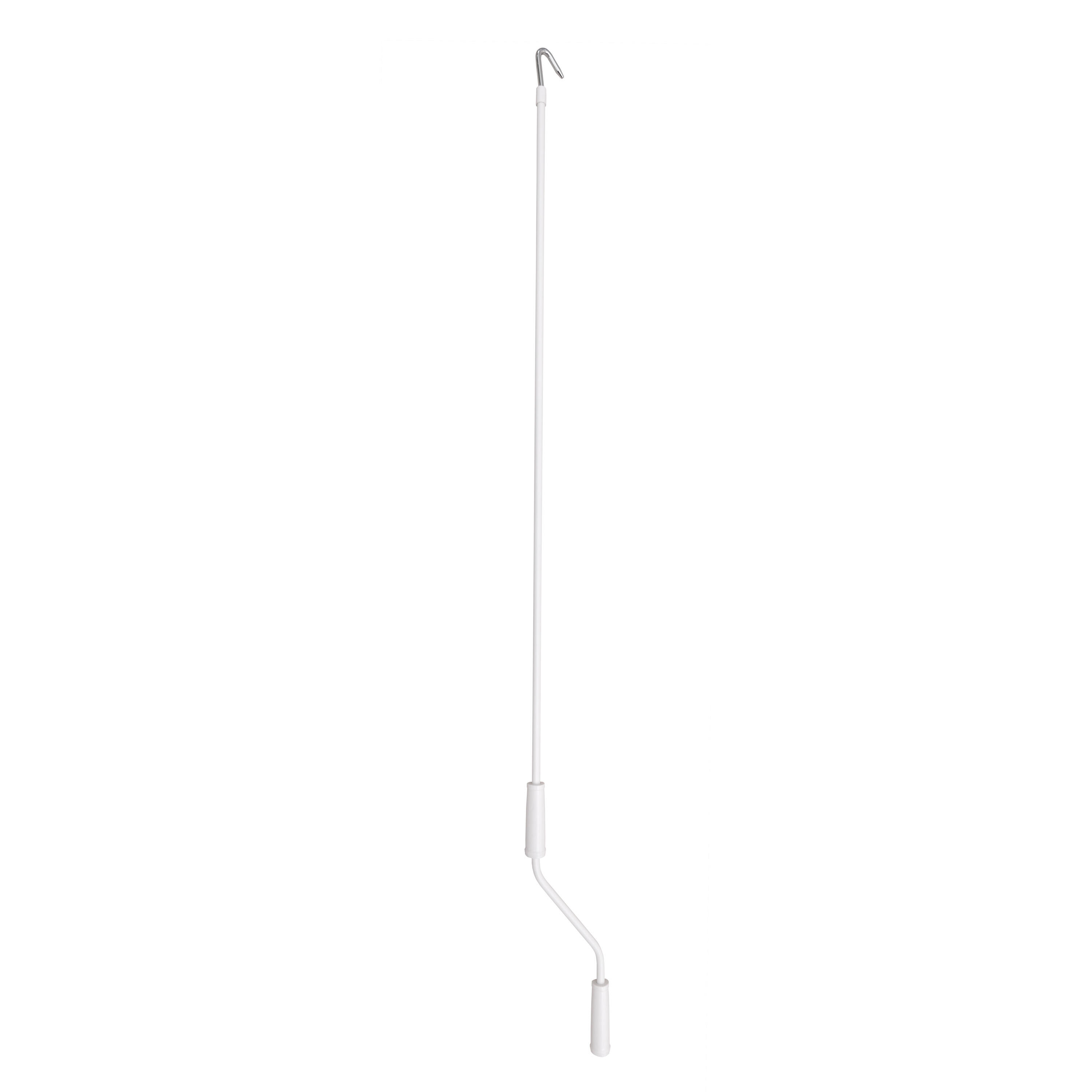 Store banne manuel 3.95 x 3 m Loby L blanc, toile acrylique beige - 11