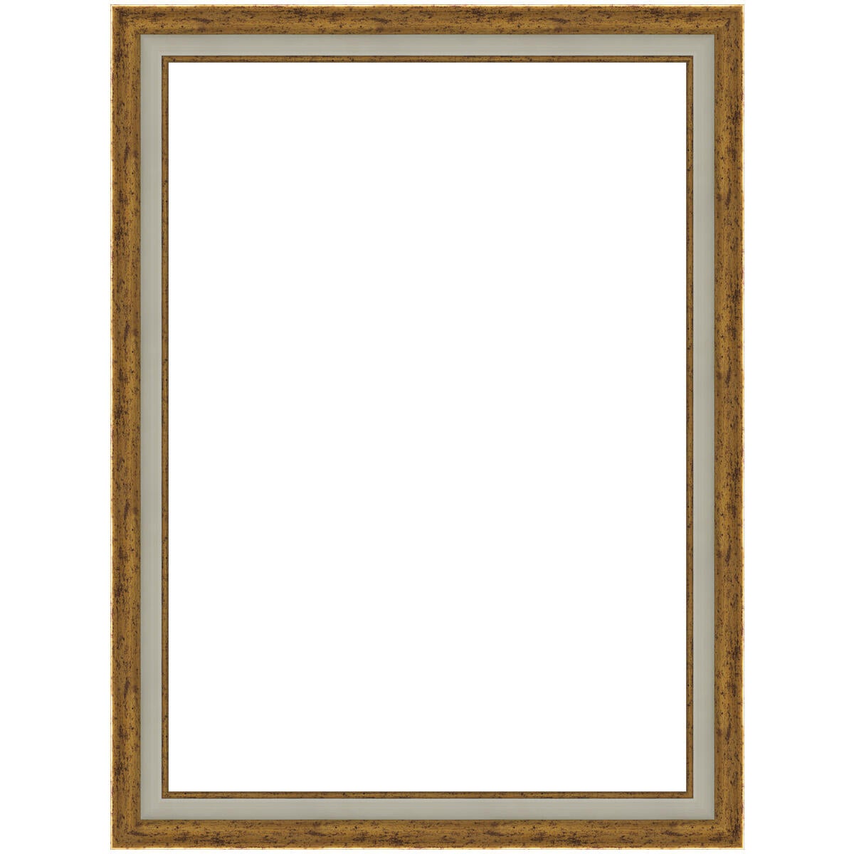 Cornice50x70 cm in legno oro Classica grane - 3