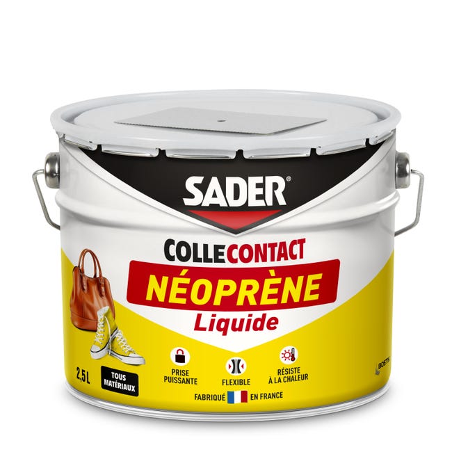 Colle d'assemblage liquide néoprène SADER Liquide multi-usages beige, 2500ml