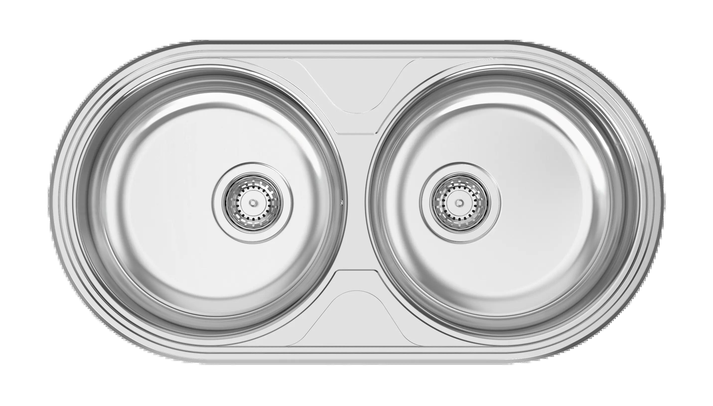 Novaservis Lavelli - Lavello Circolare, Diametro 43 Cm, Con Troppopieno