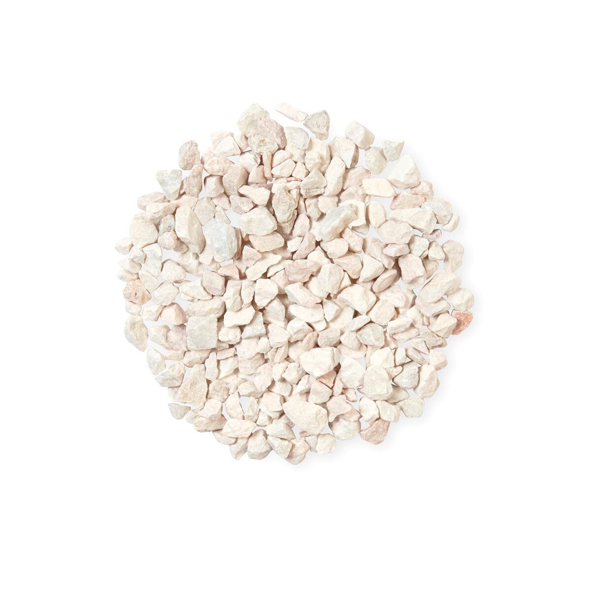 Gravier marbre blanc-rosé 8/16mm, 35 kg - 3