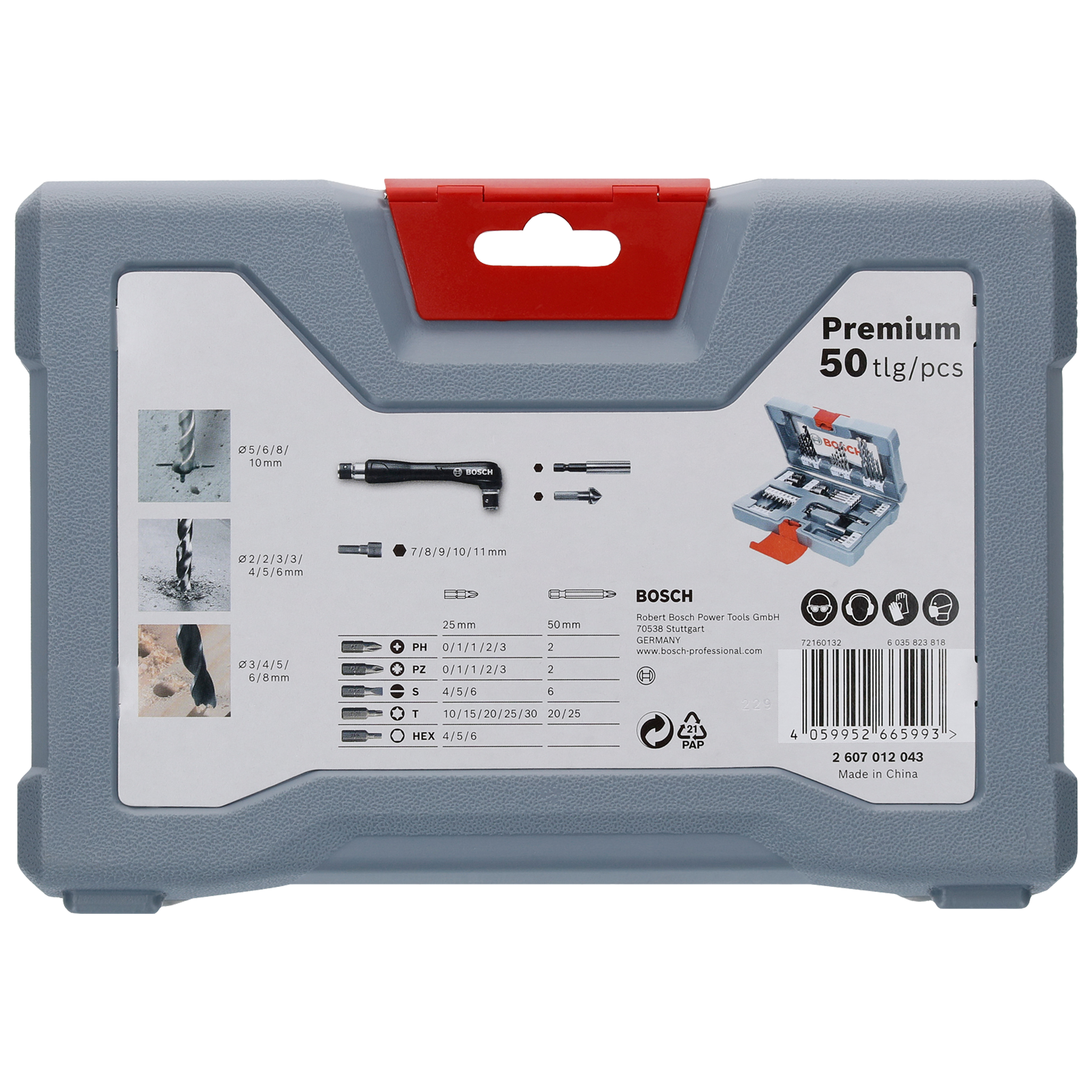Zestaw wierteł i bitów SDS Plus 50 sztuk Premium BOSCH - 3