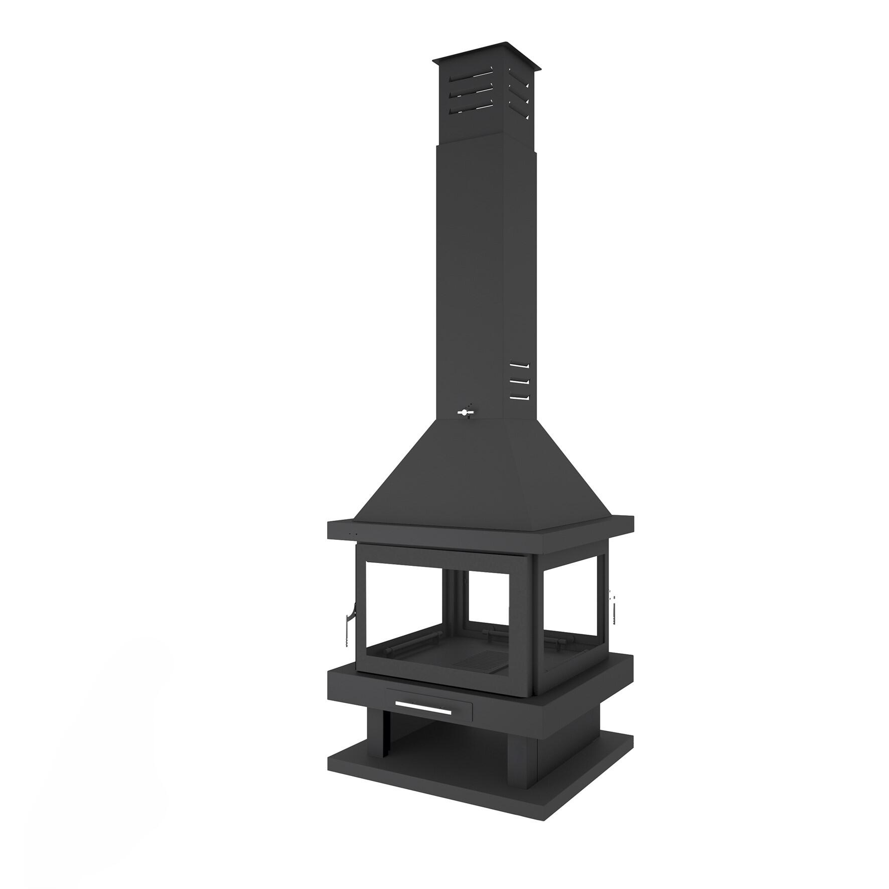 Chimenea de leña central BEA C24 ECO 14 kw | Leroy Merlin