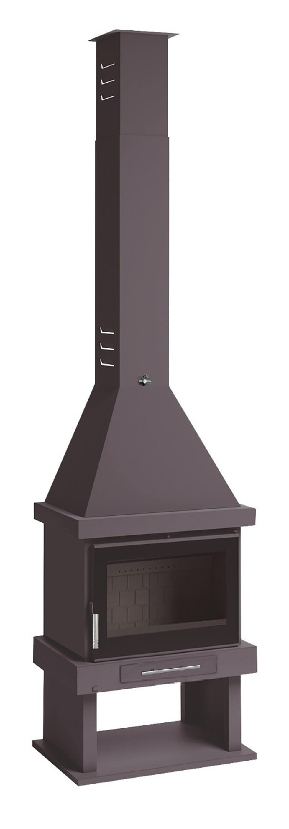 Chimenea de leña con turbina c30f eco 11 kw